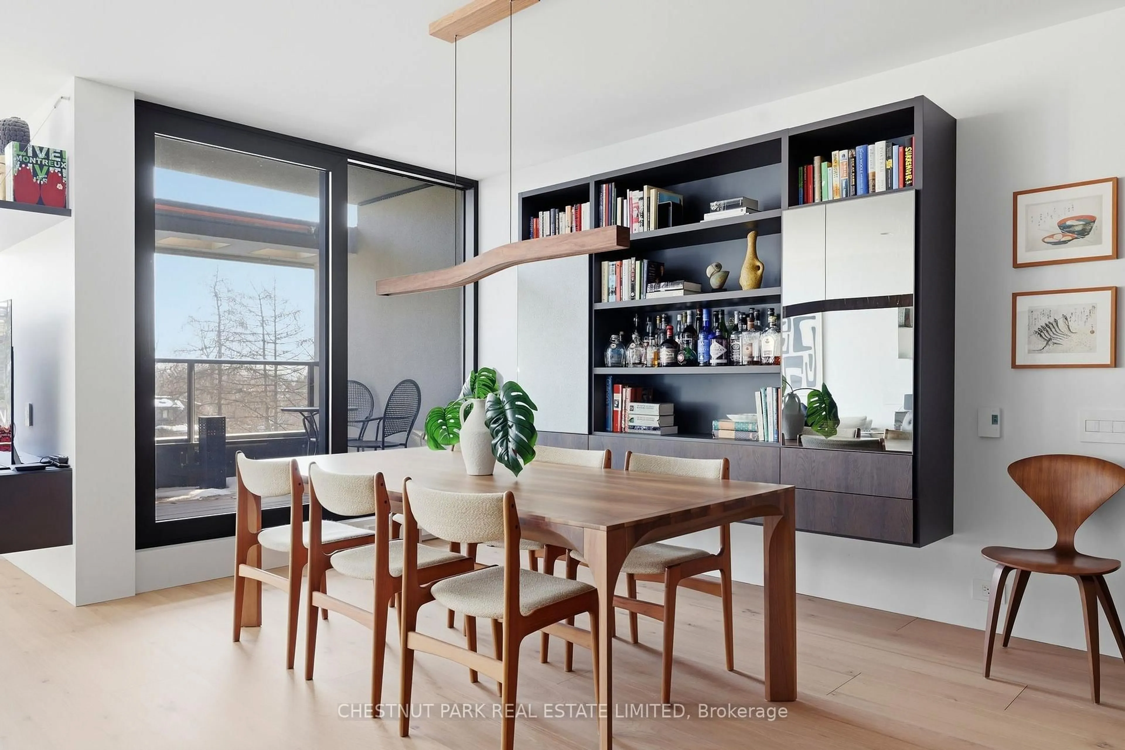 Contemporary kitchen, wood/laminate floor for 40 Oaklands Ave #327, Toronto Ontario M4V 2Z3