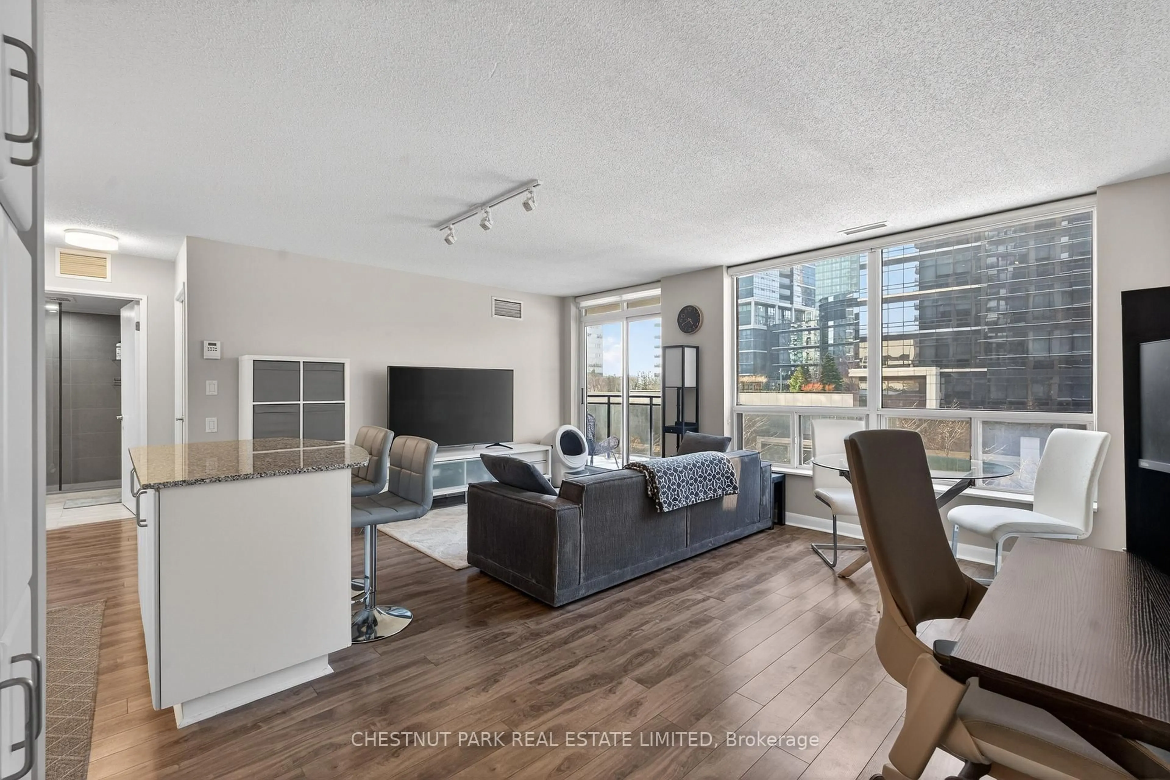 Living room with furniture, unknown for 33 Sheppard Ave #506, Toronto Ontario M2N 7K1