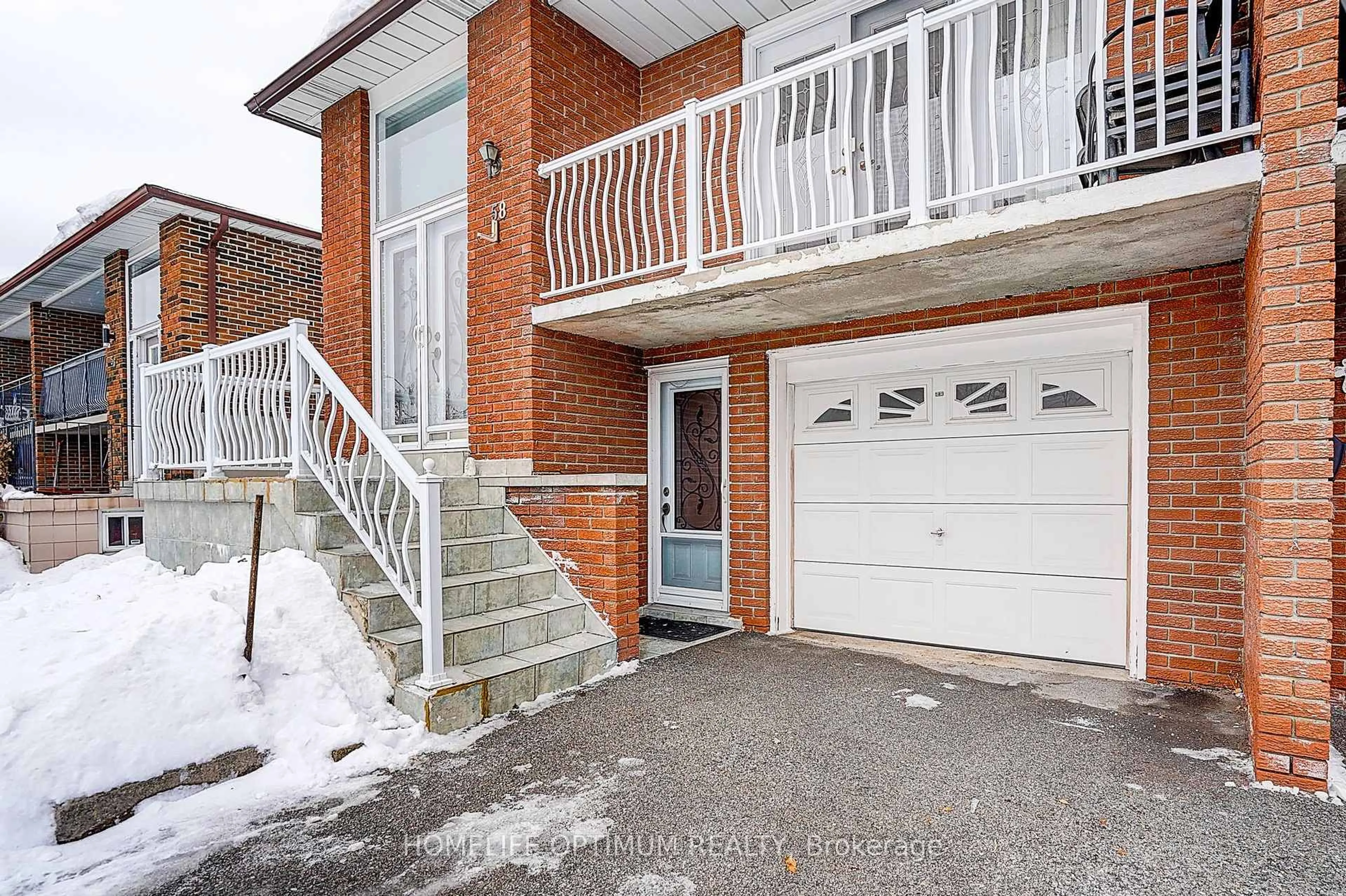 Home with brick exterior material, street for 58 Hazelnut Cres, Toronto Ontario M2J 4W3