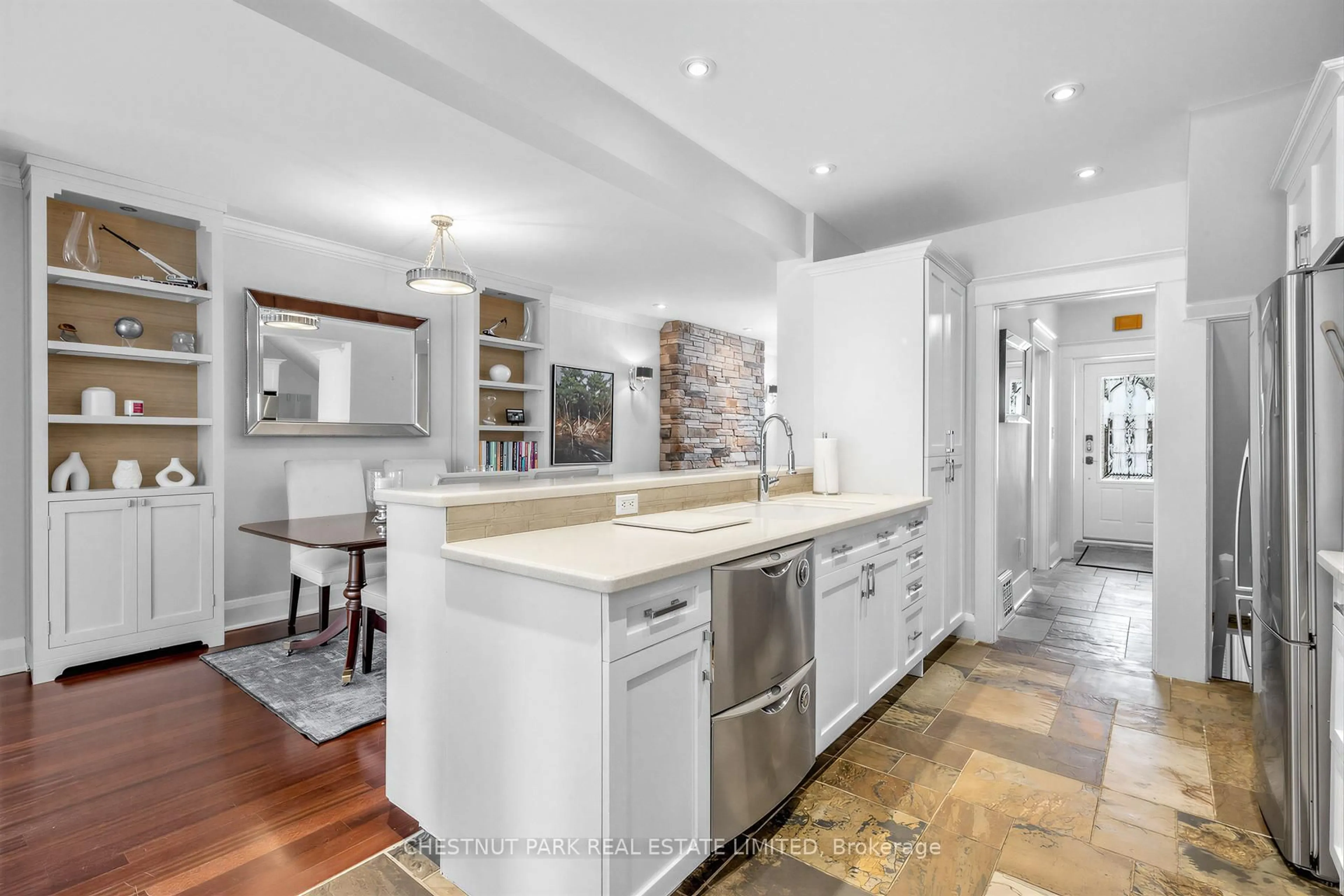 Open concept kitchen, ceramic/tile floor for 351 Hillsdale Ave, Toronto Ontario M4S 1T9