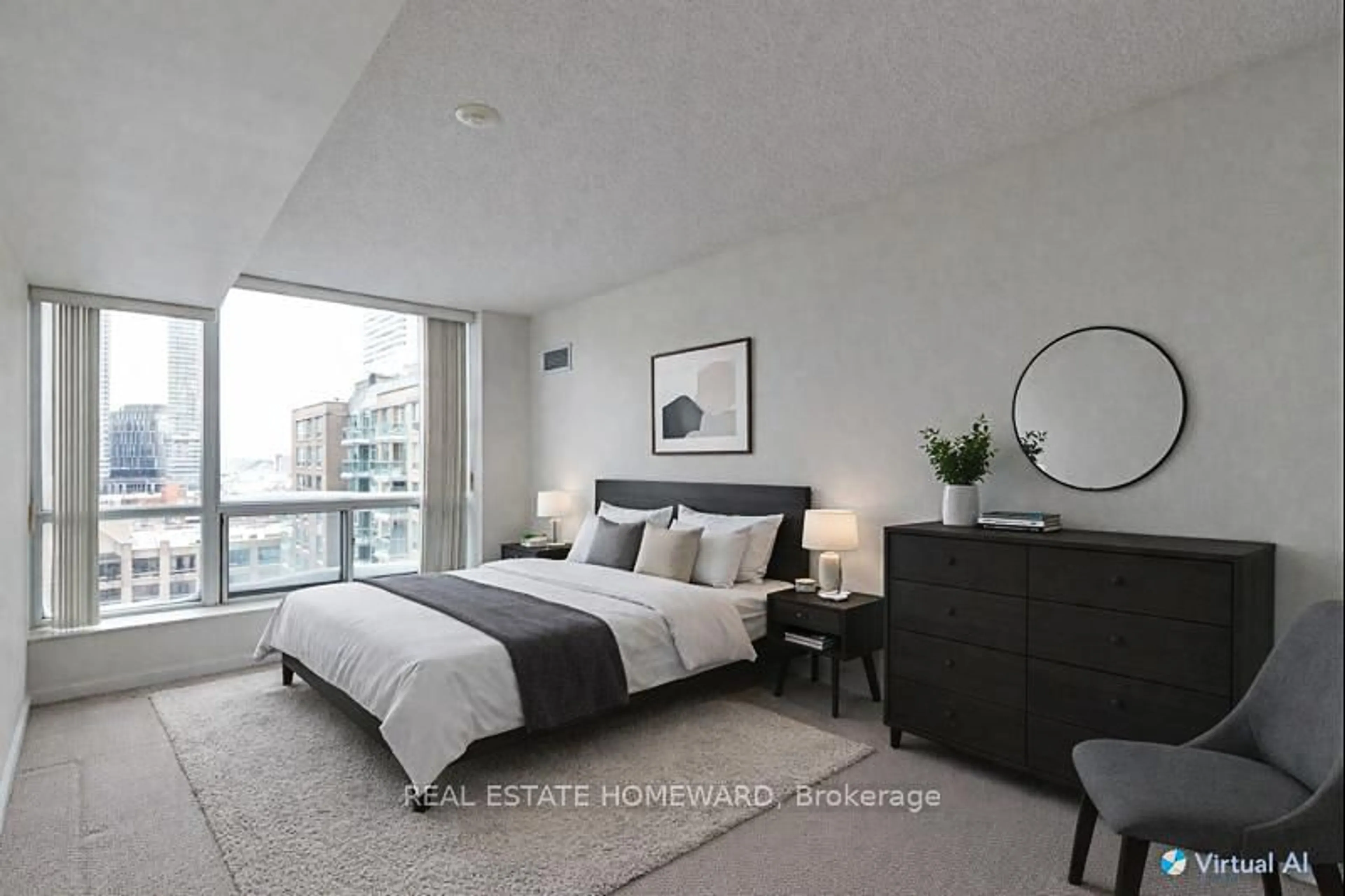 Bedroom with bed, unknown for 109 Front St #1111, Toronto Ontario M5A 4P7