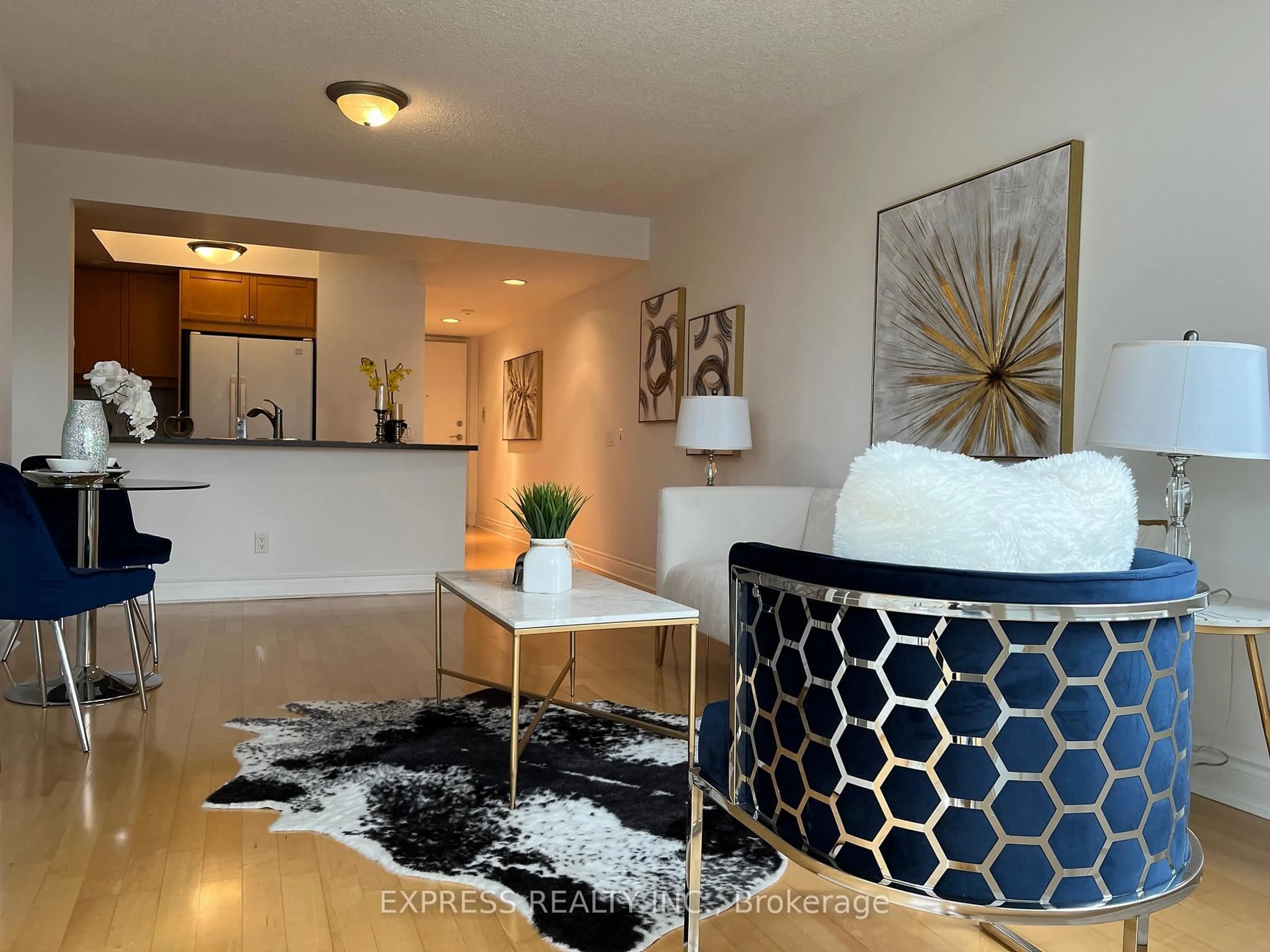 Living room with furniture, unknown for 15 NorthTown Way #1024, Toronto Ontario M3N 7A2