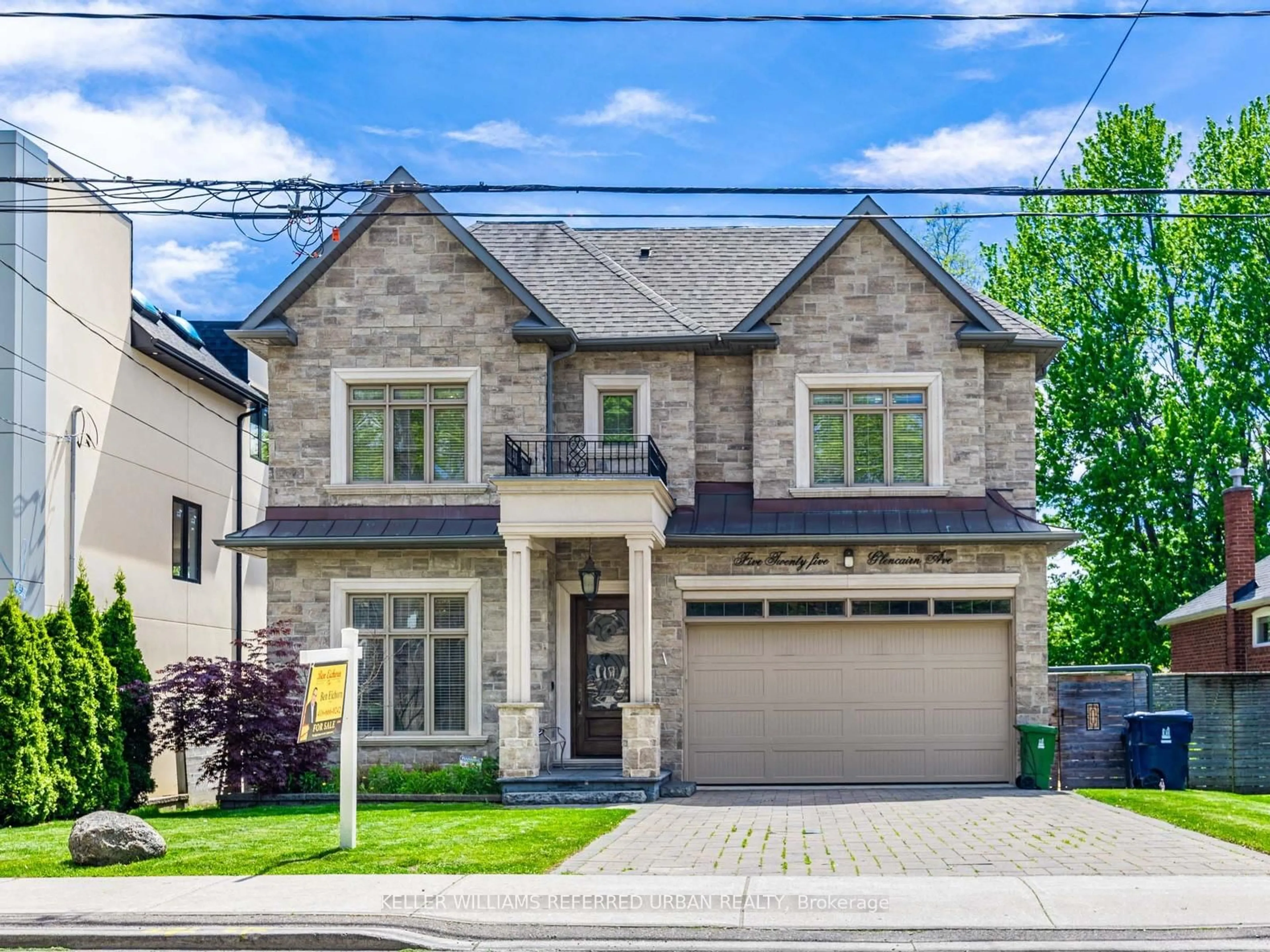 Home with brick exterior material, street for 525 Glencairn Ave, Toronto Ontario M6B 1Z2