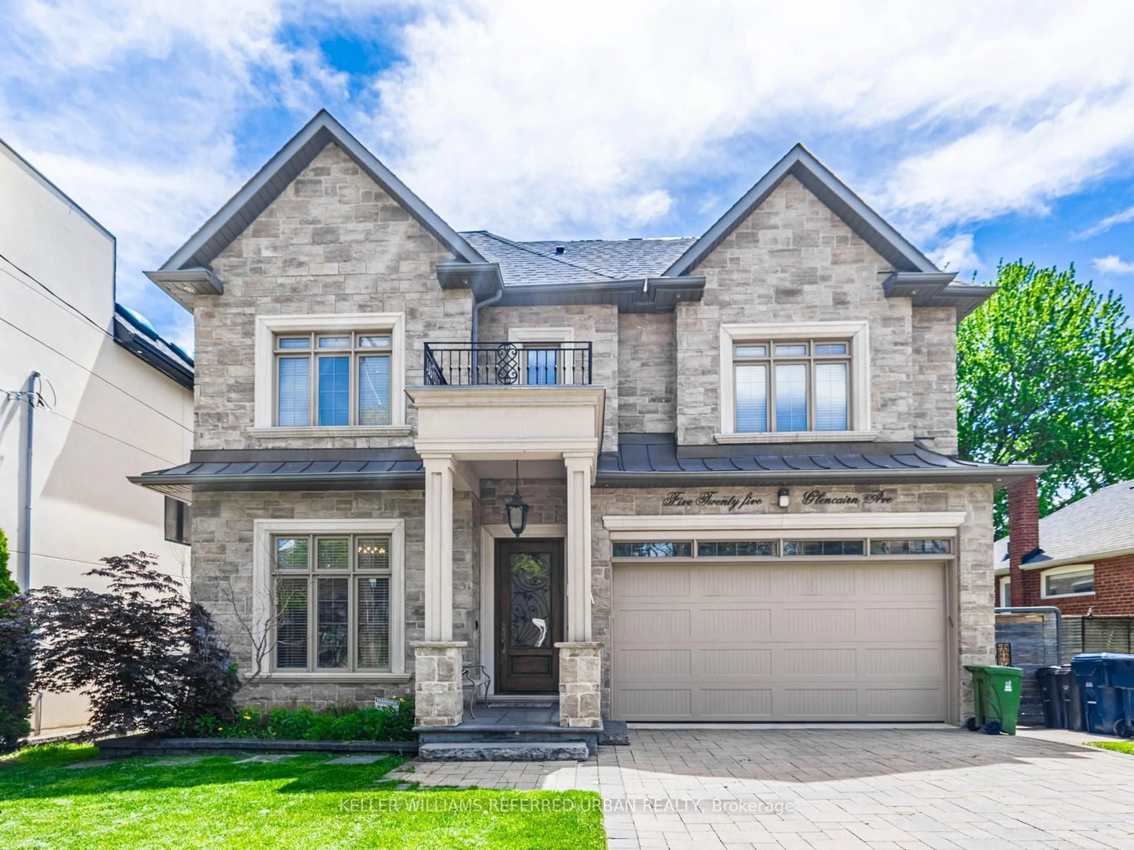 Home with brick exterior material, street for 525 Glencairn Ave, Toronto Ontario M6B 1Z2