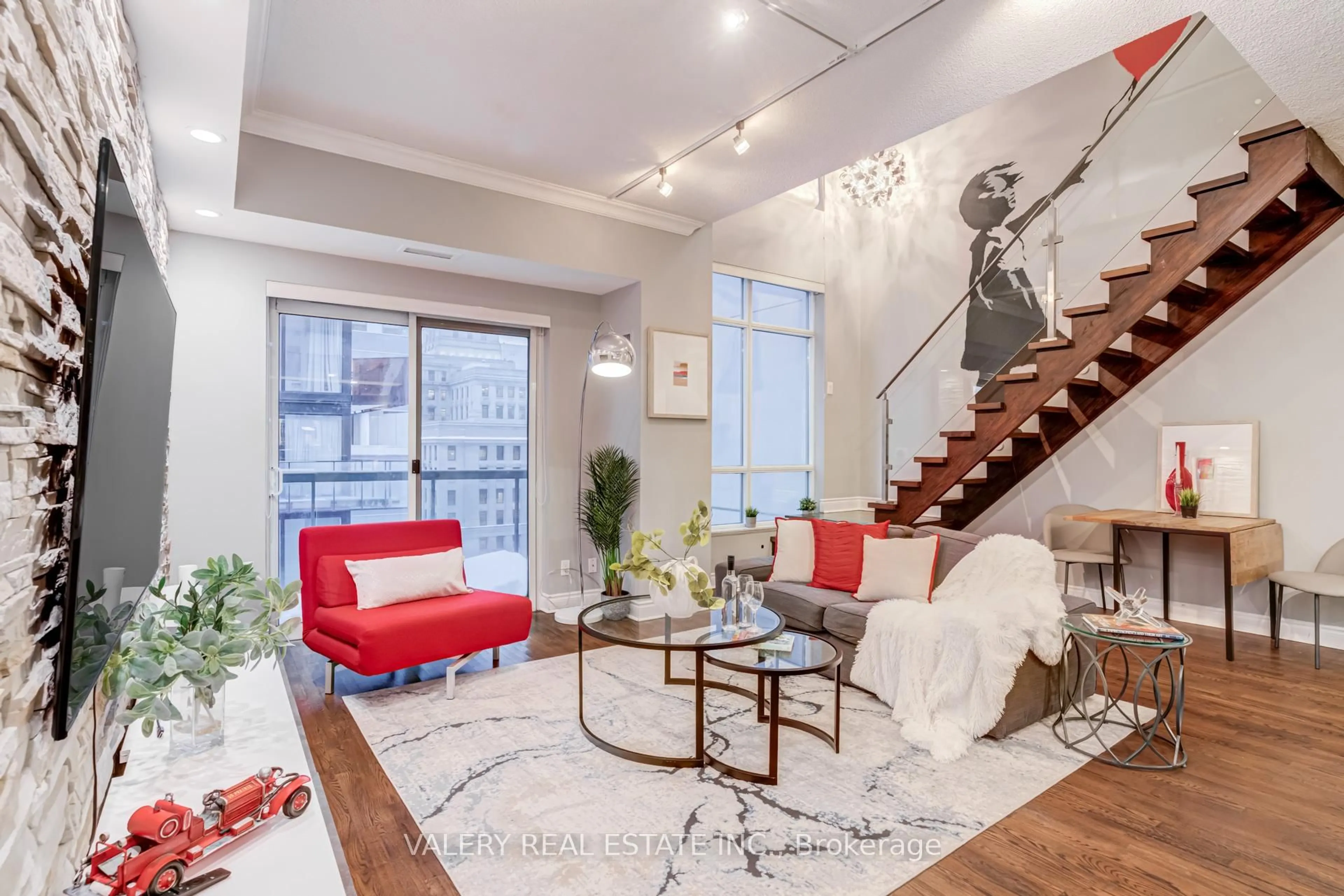 Living room with furniture, unknown for 168 Simcoe St #PH1, Toronto Ontario M5H 4C9