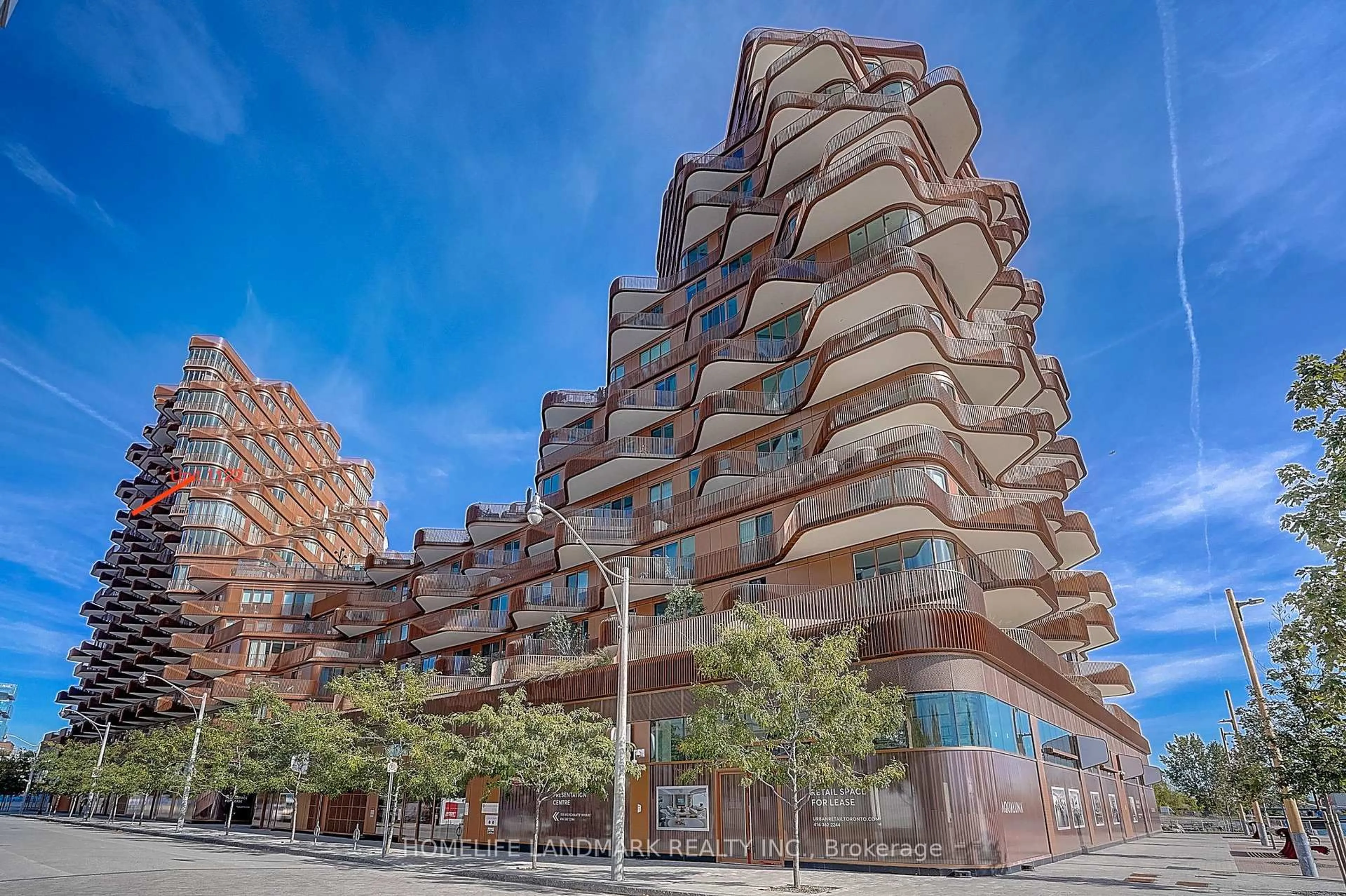 Patio, building for 155 Merchants' Wharf #1122, Toronto Ontario M5A 0Y4