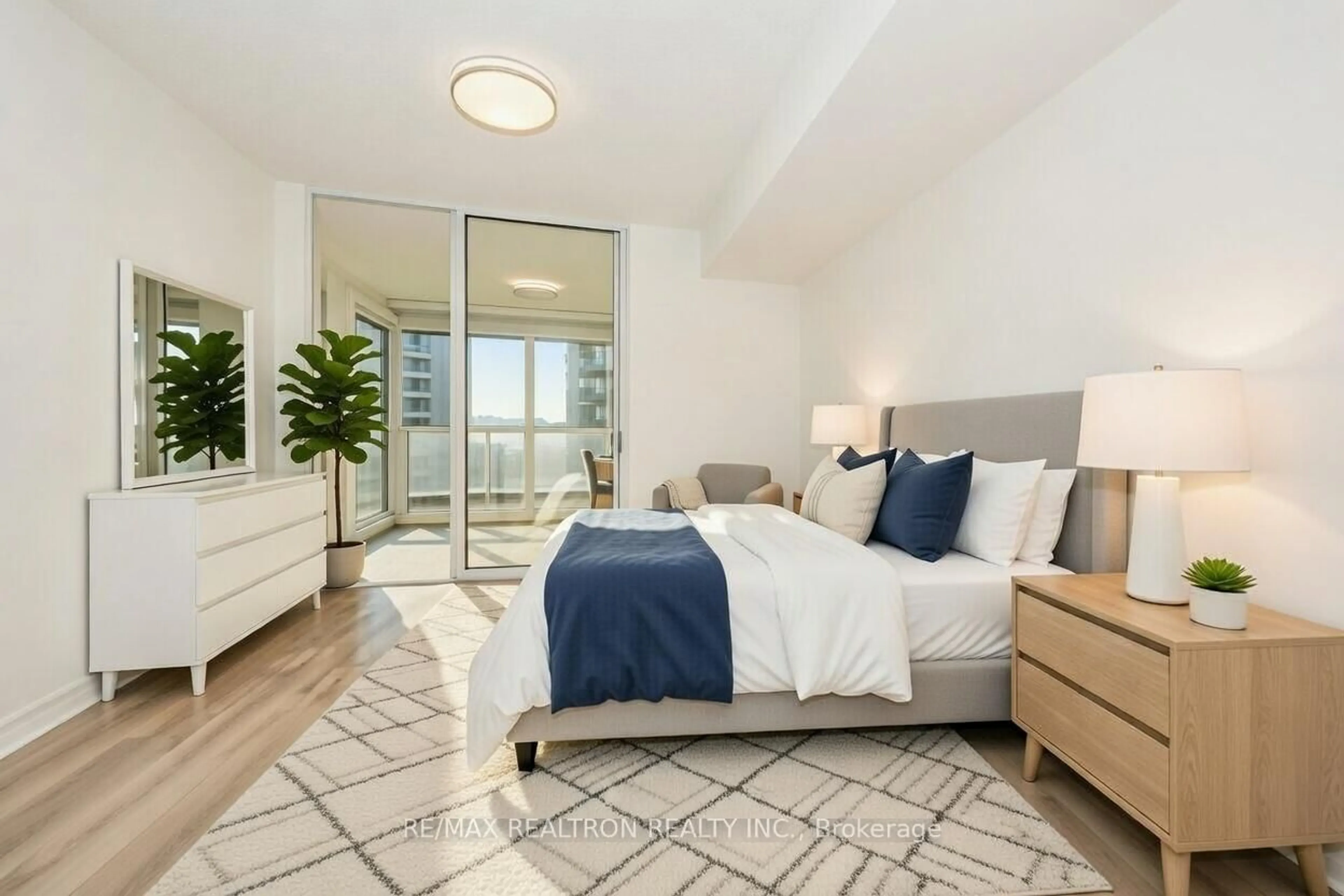 Bedroom with bed, unknown for 18 Spring Garden Ave #3311, Toronto Ontario M2N 7M2