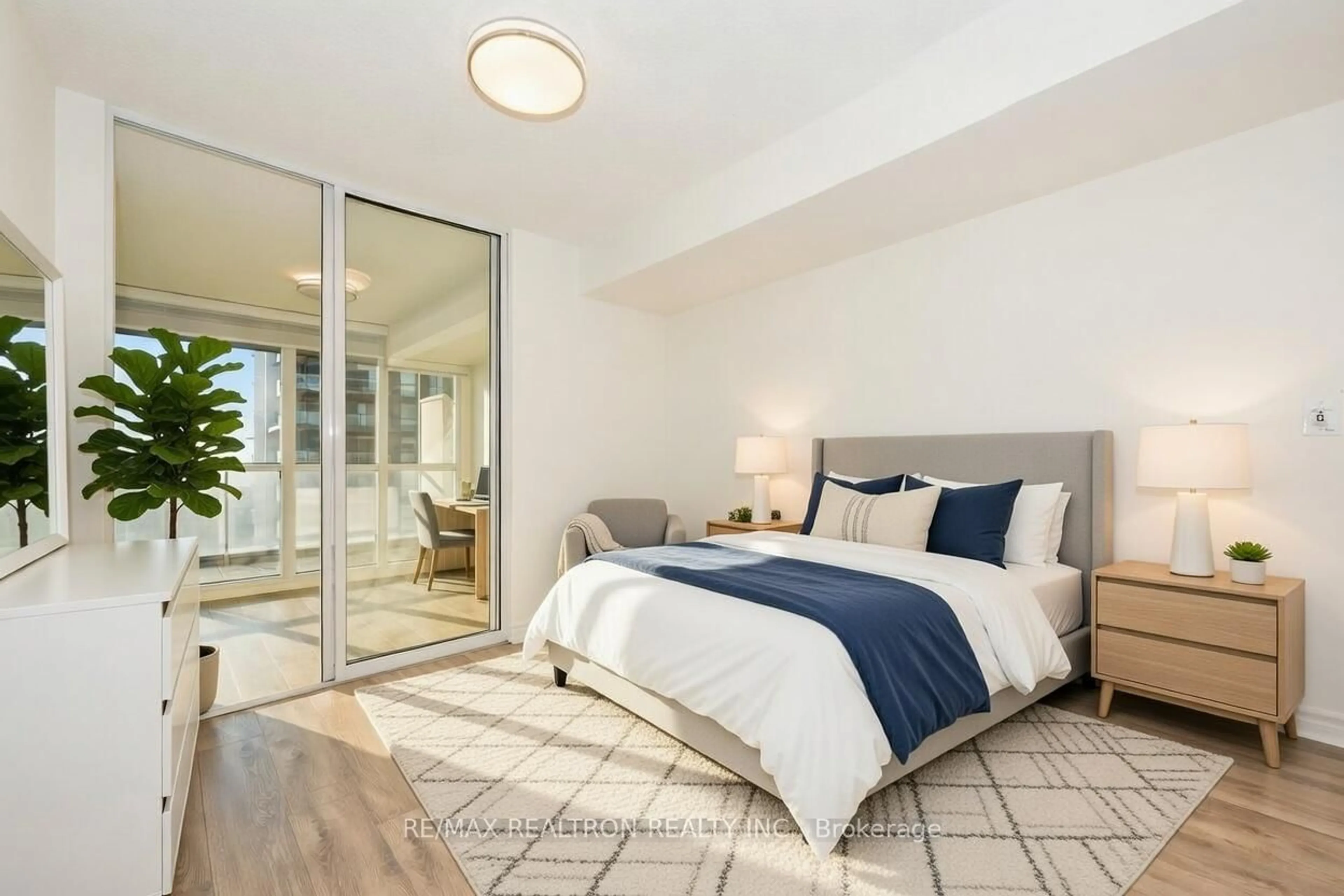 Bedroom with bed, unknown for 18 Spring Garden Ave #3311, Toronto Ontario M2N 7M2