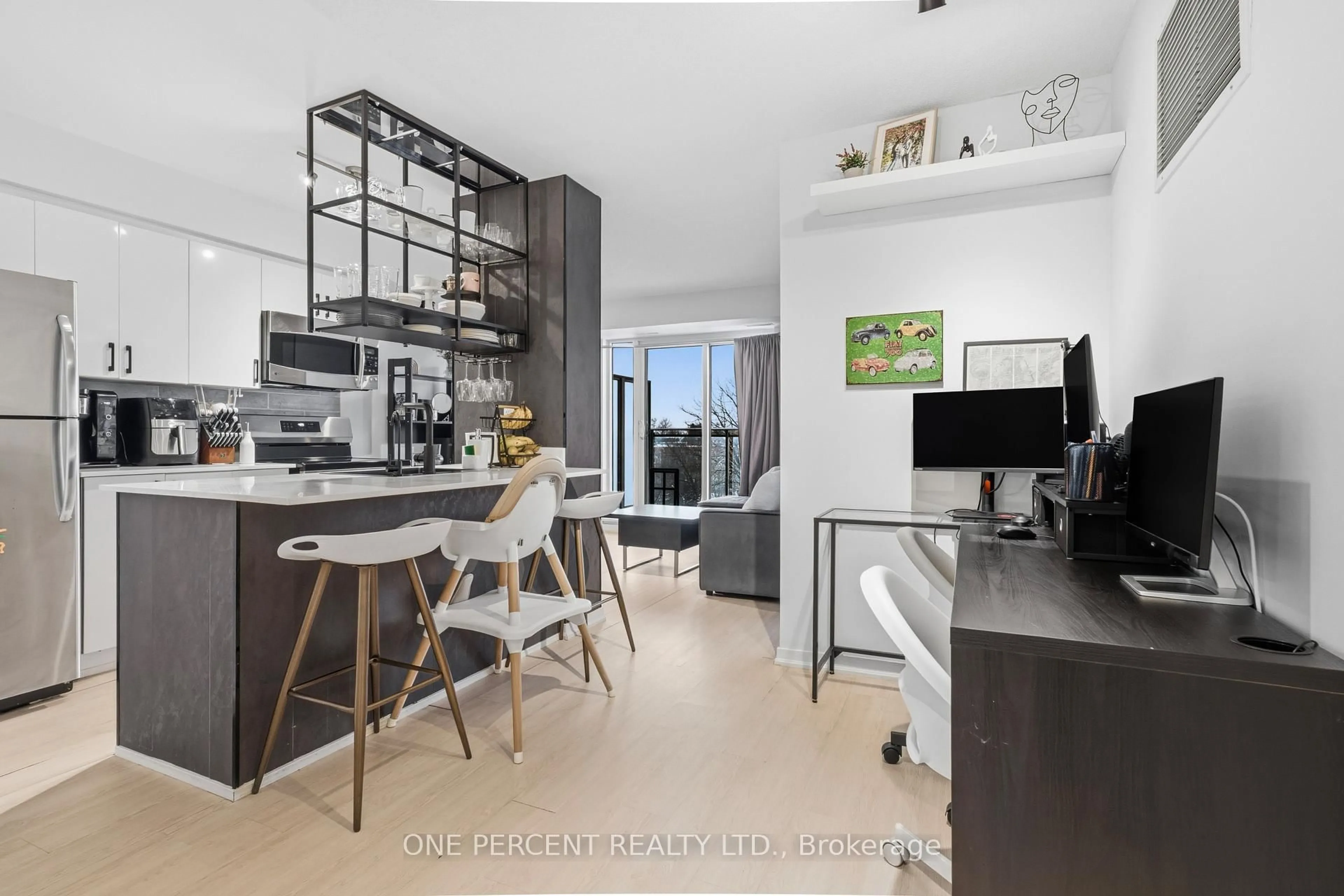 Open concept kitchen, unknown for 801 Sheppard Ave #511, Toronto Ontario M3H 0A8