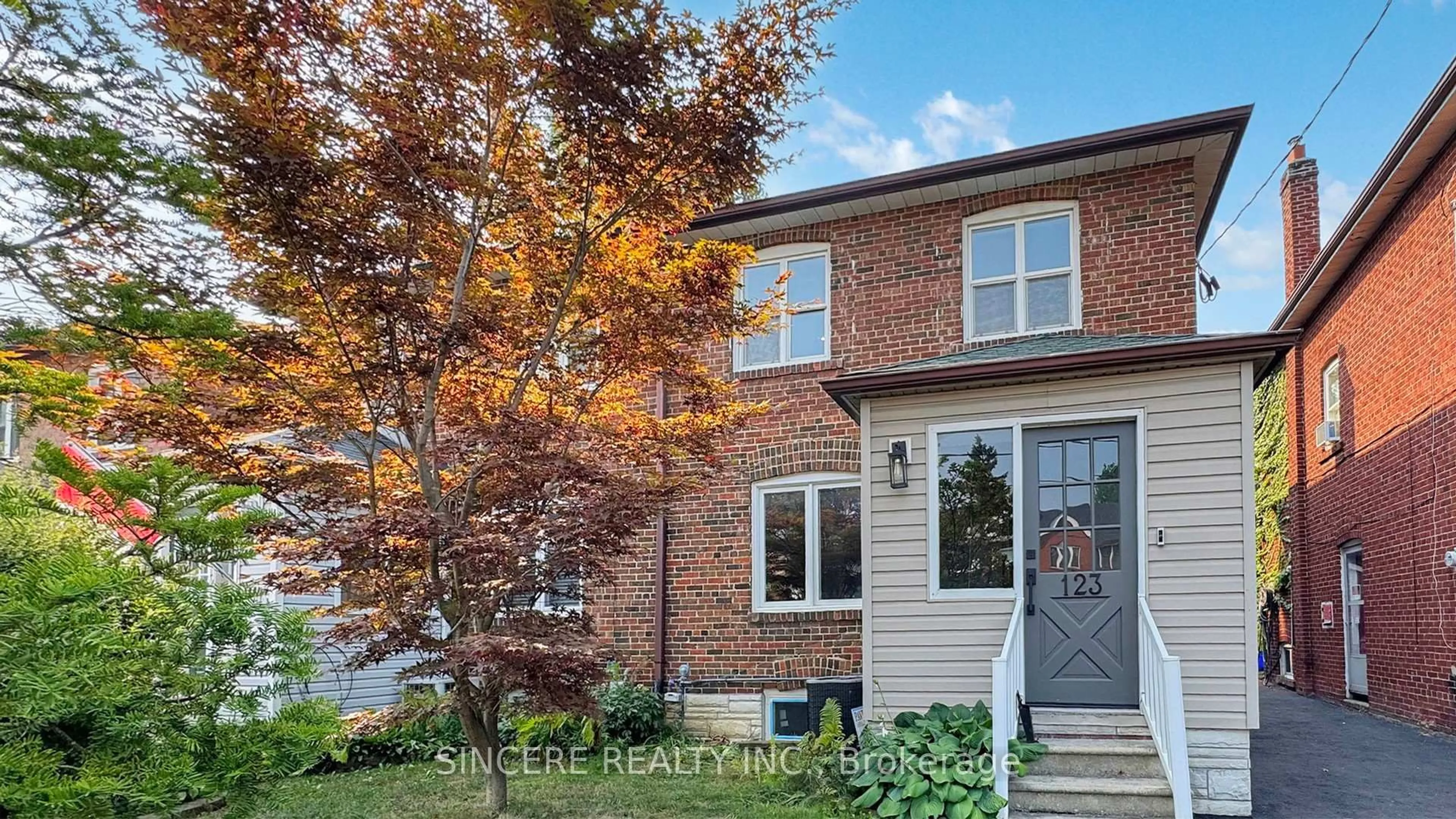 Home with brick exterior material, street for 123 Lawrence Ave, Toronto Ontario M5M 1A7