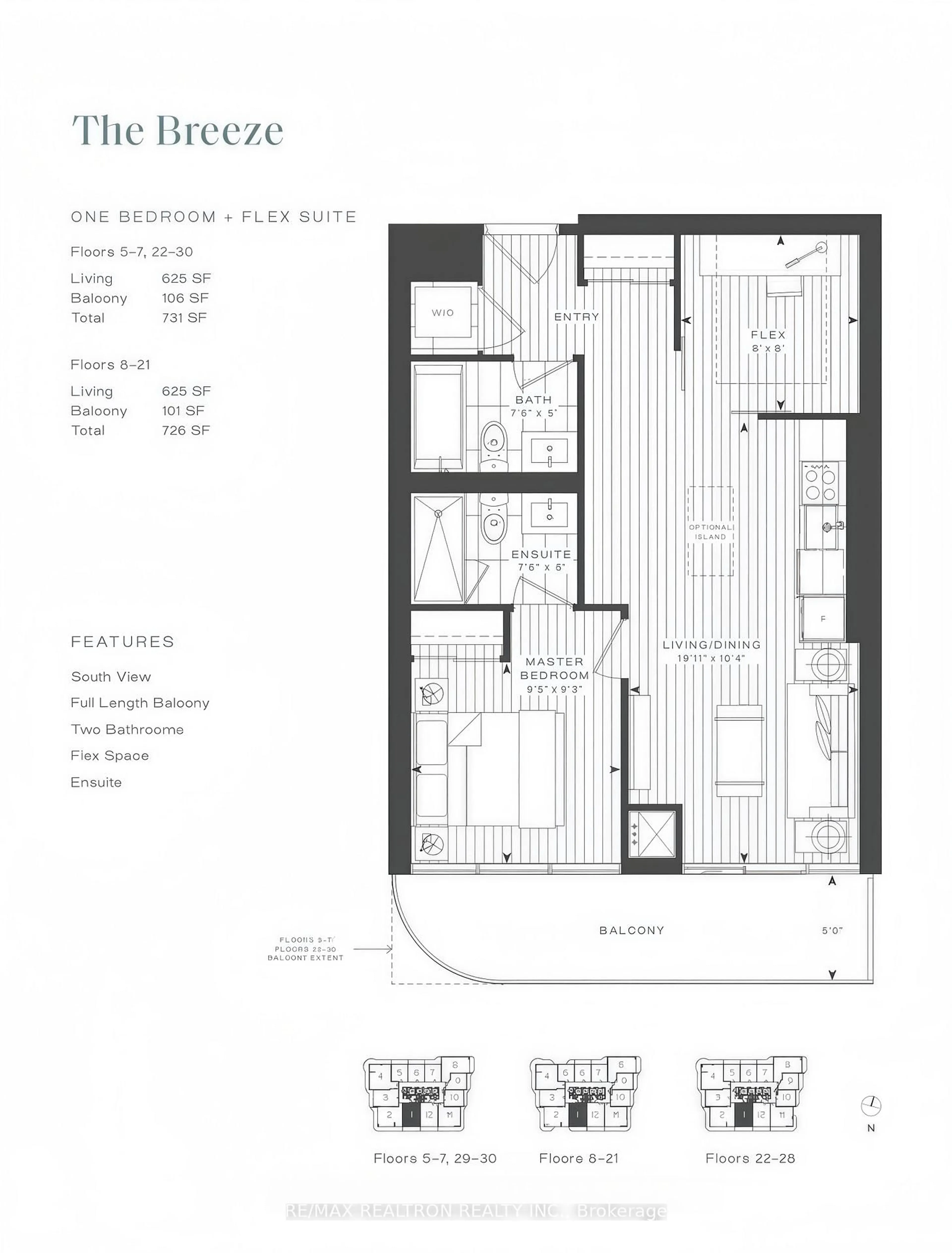 Floor plan for 15 Holmes Ave #2601, Toronto Ontario M2N 0L4