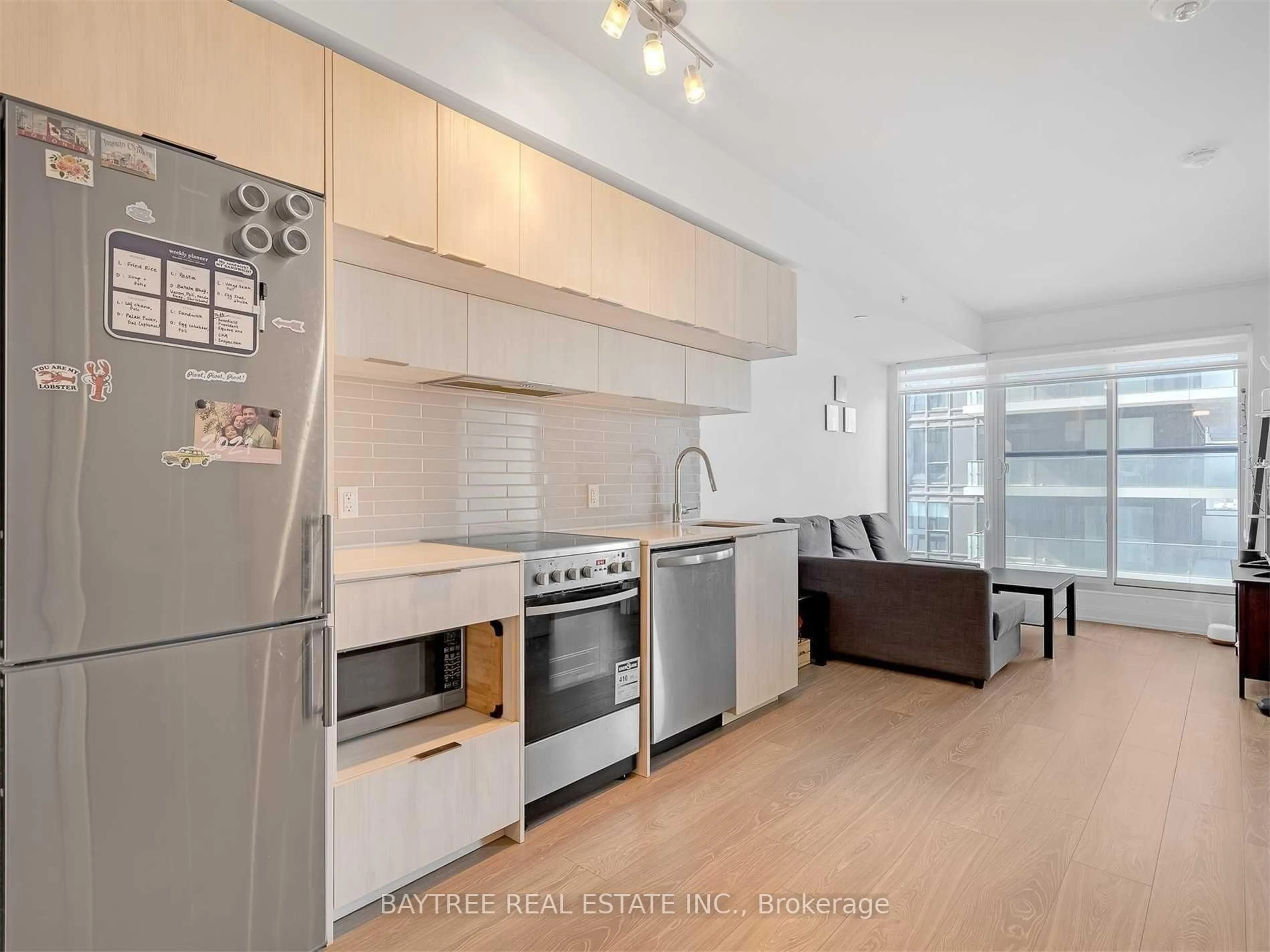 Open concept kitchen, unknown for 181 Dundas St #4802, Toronto Ontario M5A 0N5