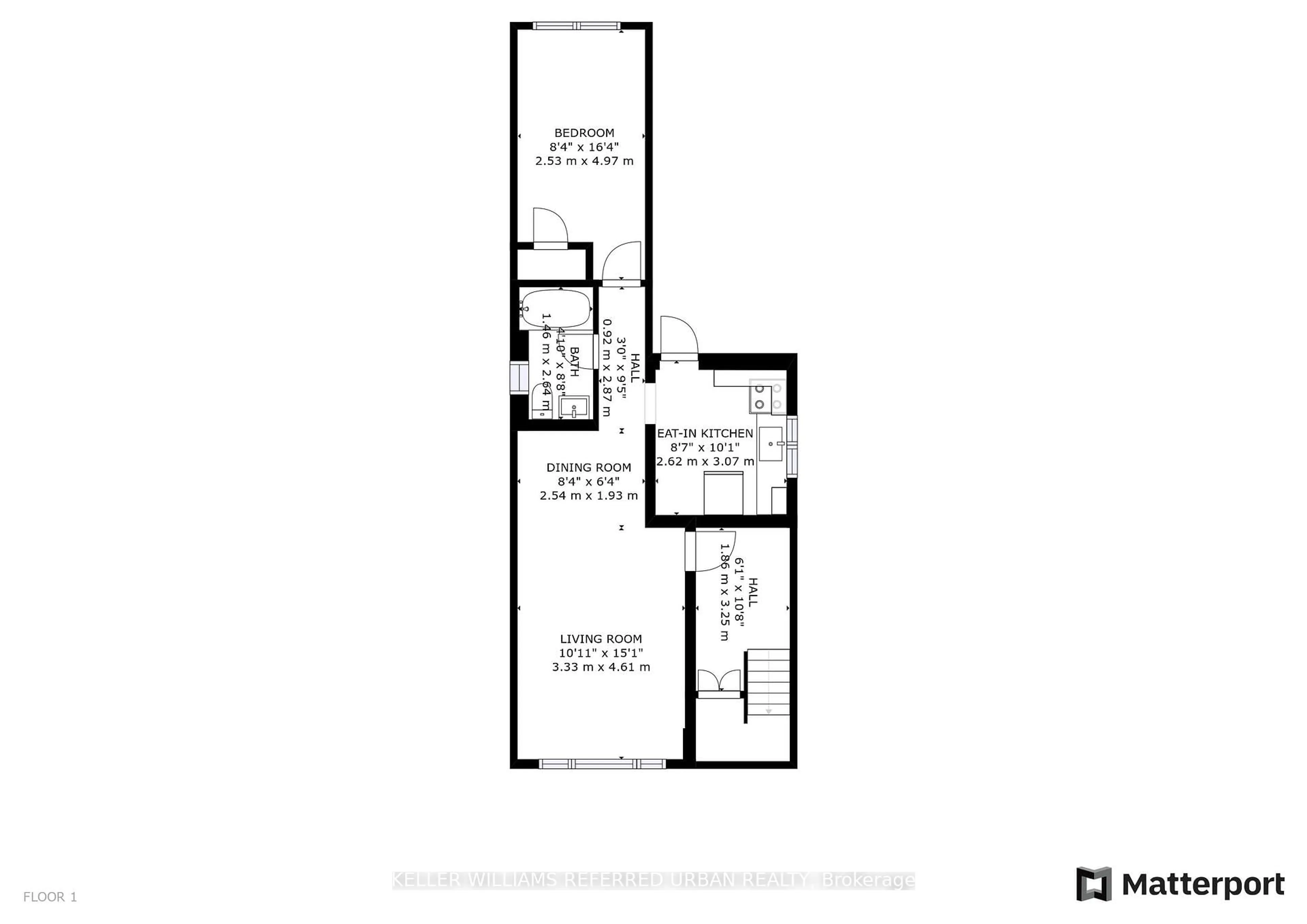 Floor plan for 82 Lanark Ave, Toronto Ontario M6E 2G4