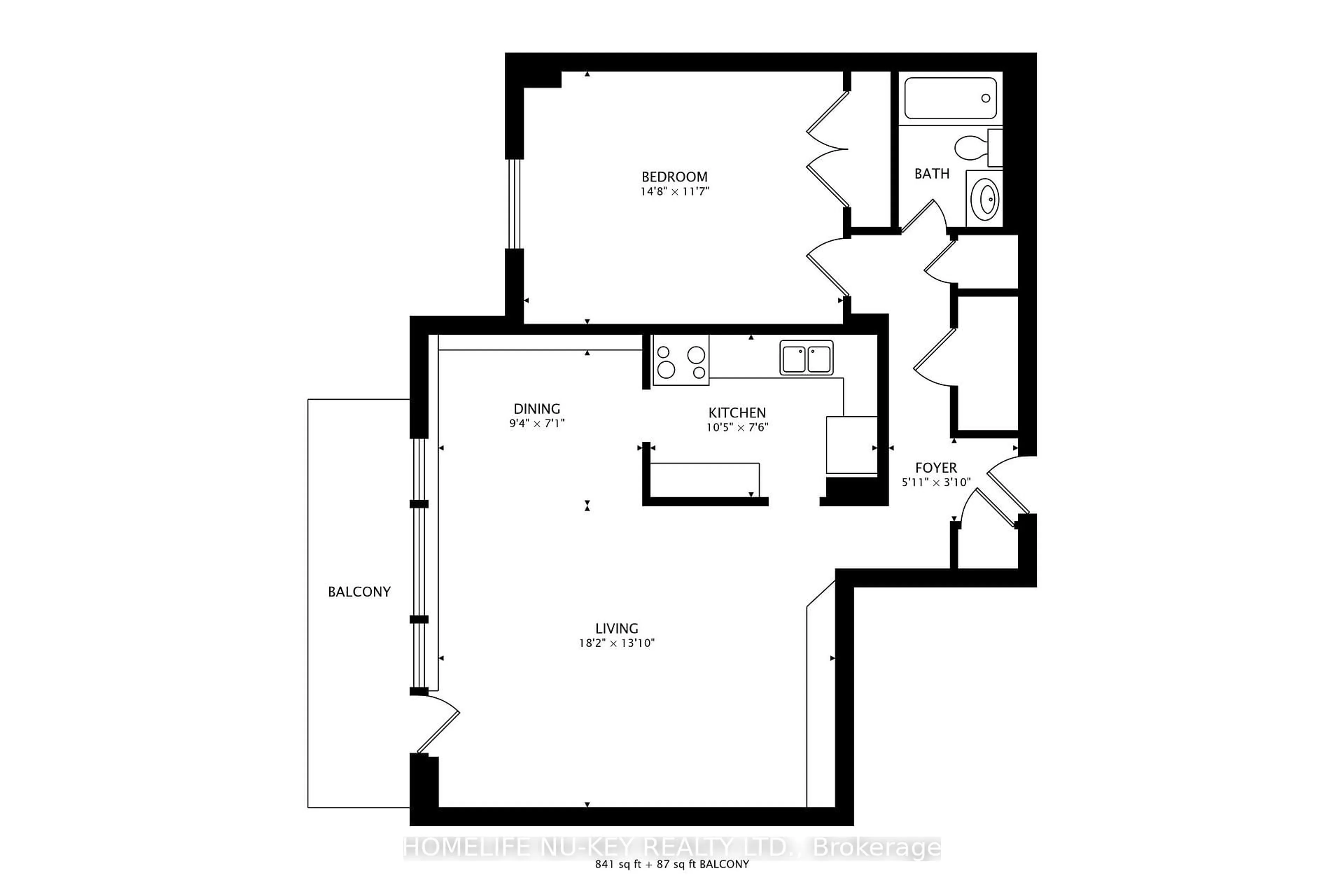 Floor plan for 10 Parkway Forest Dr #208, Toronto Ontario M2J 1L3