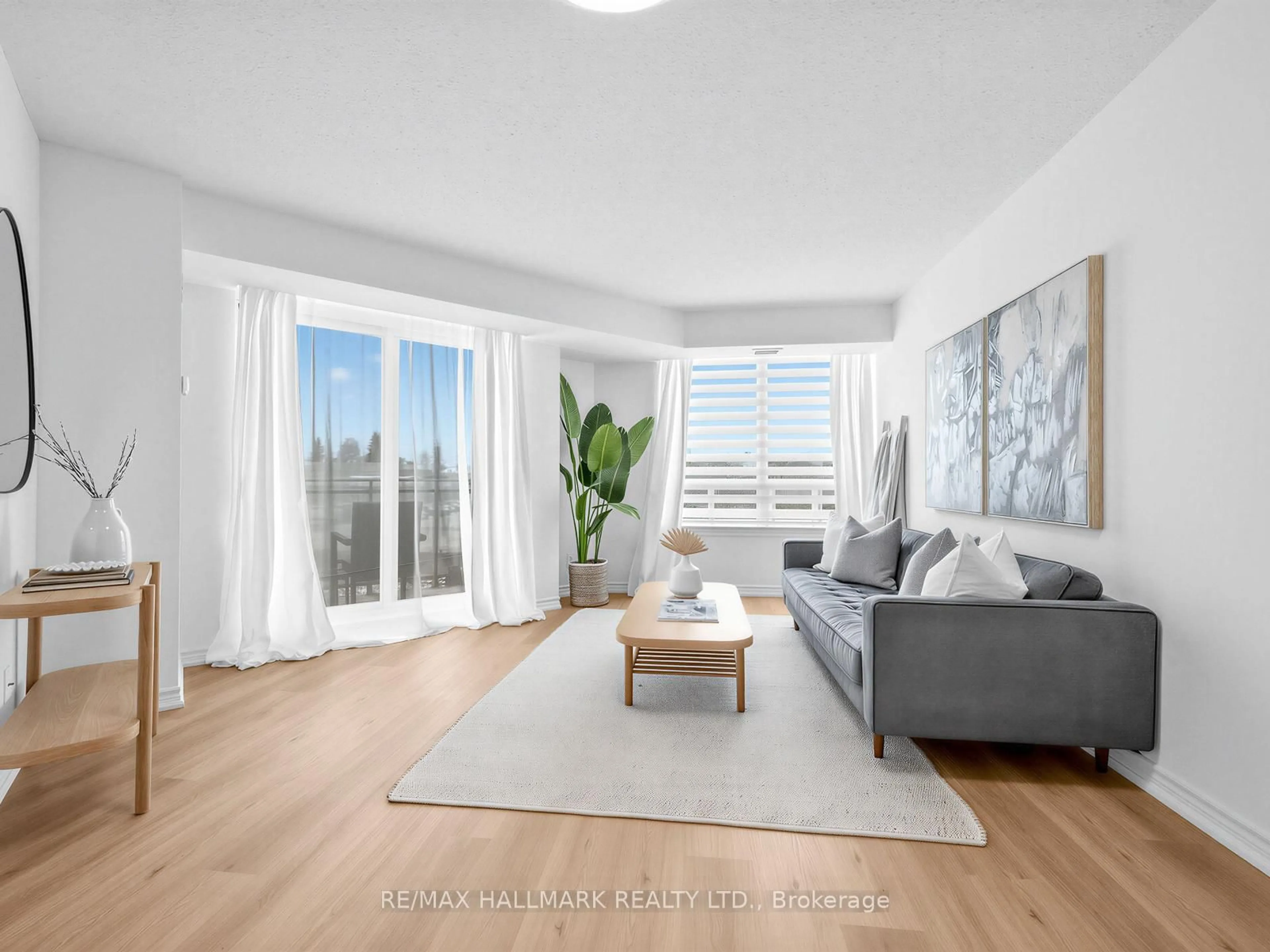 Living room with furniture, unknown for 1730 Eglinton Ave #211, Toronto Ontario M4A 1J7