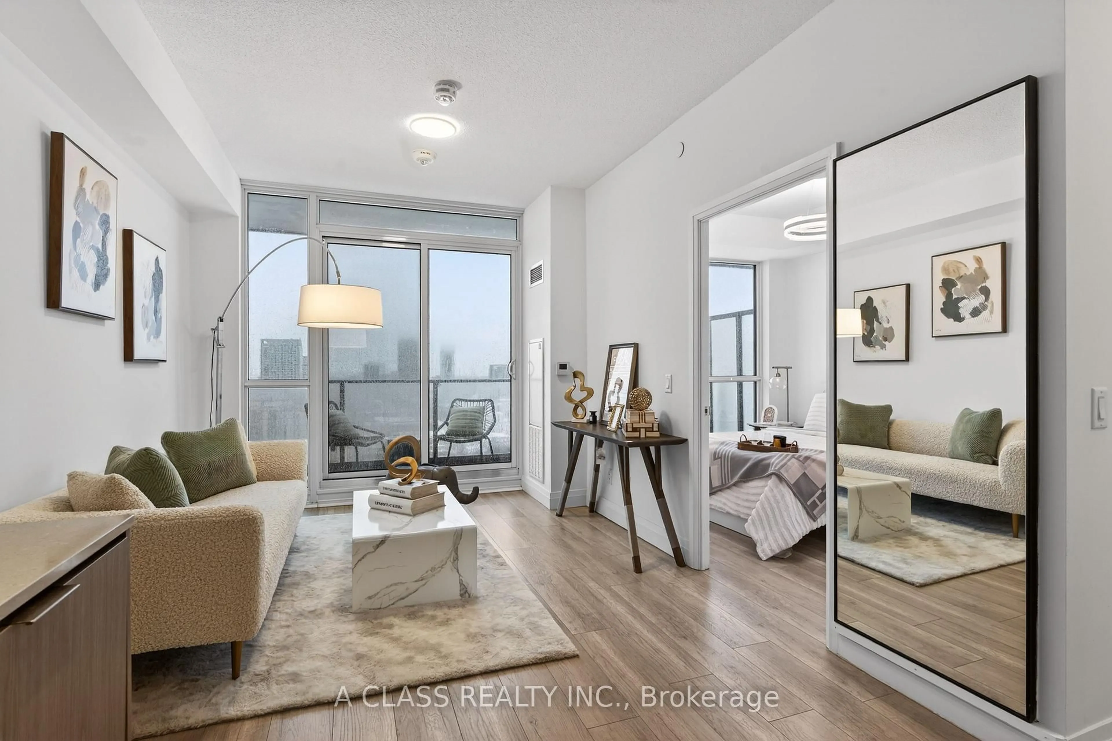 Living room with furniture, unknown for 38 FOREST MANOR Rd #2203, Toronto Ontario M2J 0H4