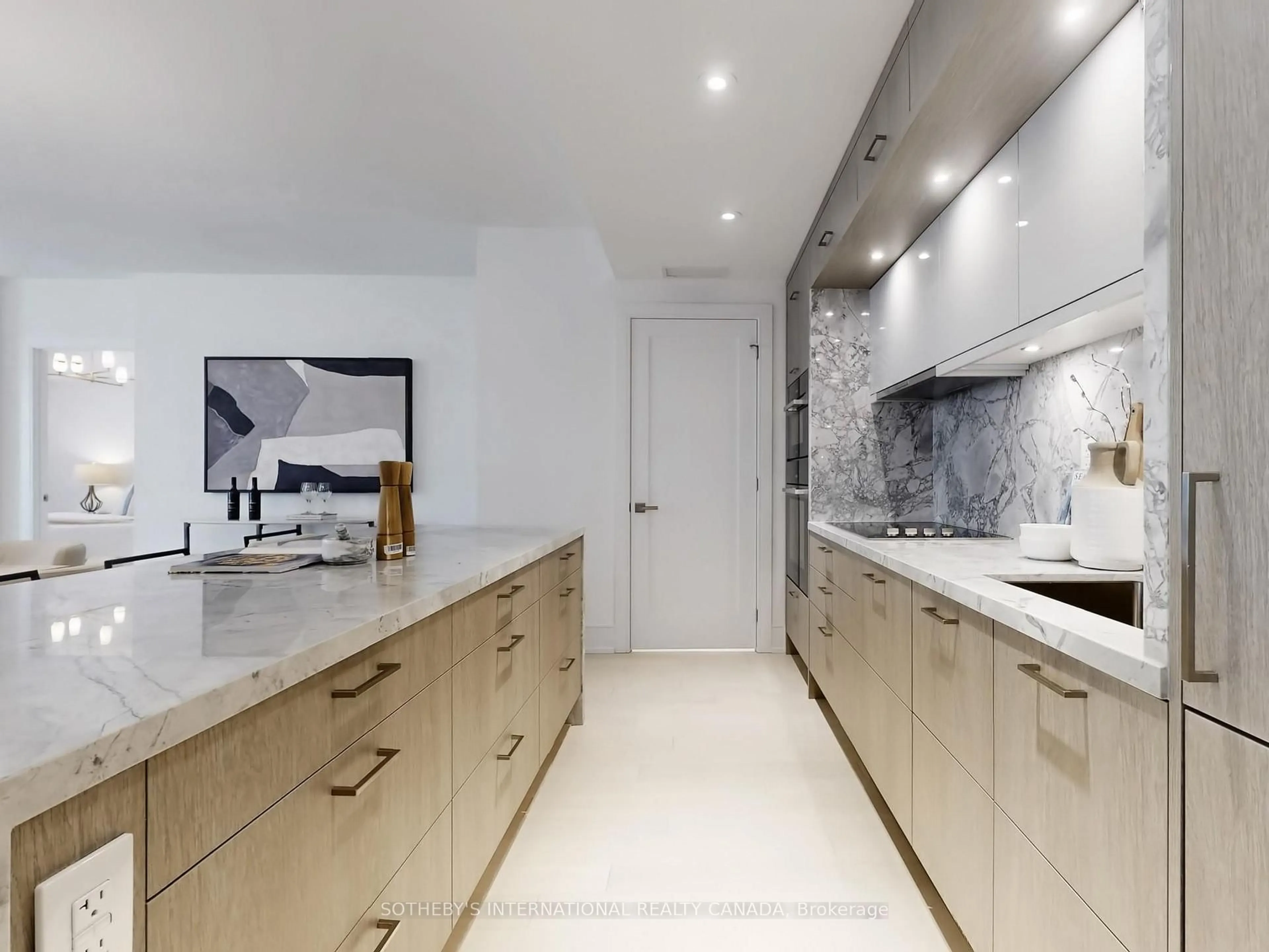 Contemporary kitchen, unknown for 155 Merchants' #515, Toronto Ontario M5A 0Y4