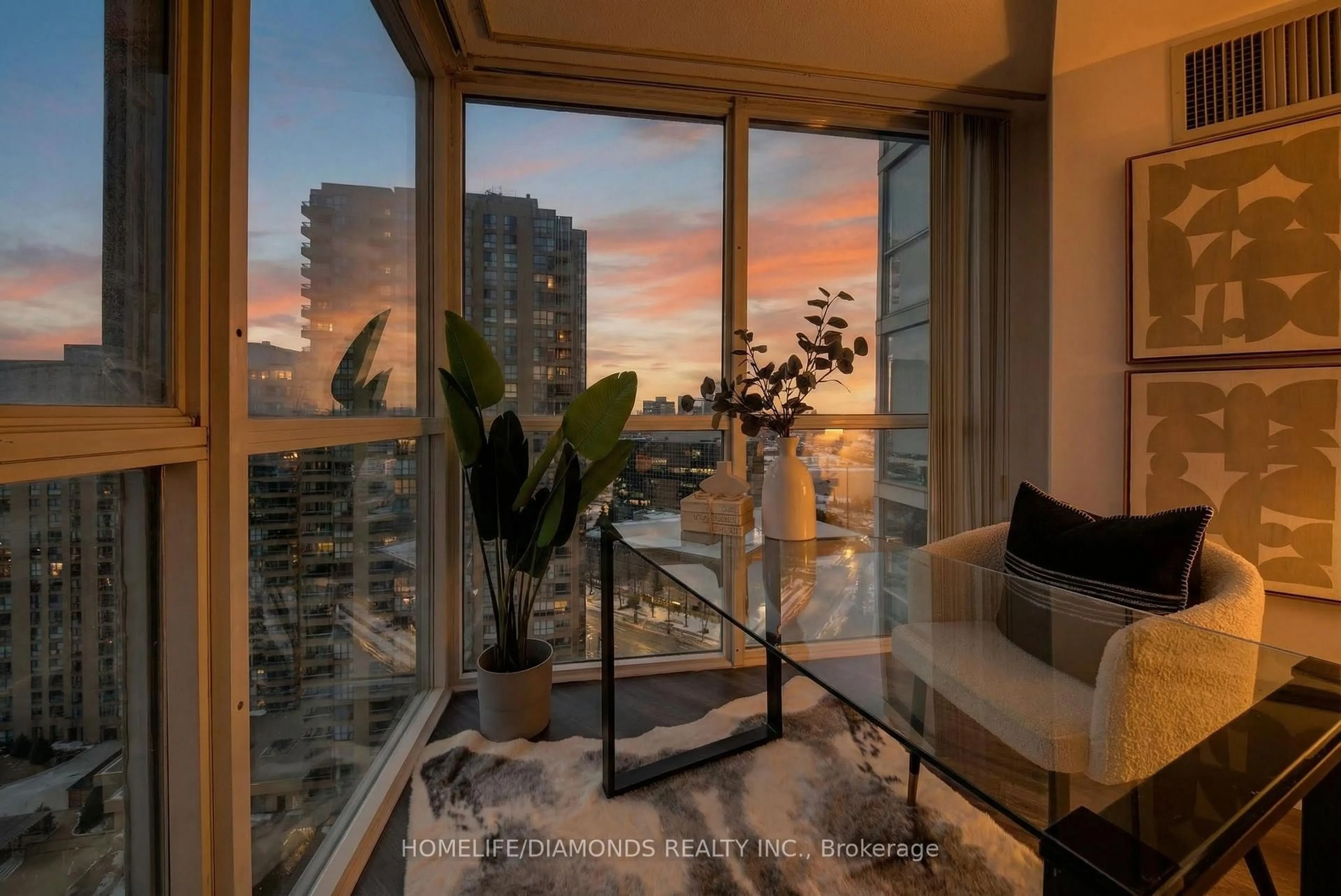 Balcony in the apartment, water/lake/river/ocean view for 5 CONCORDE Pl #2002, Toronto Ontario M3C 3M8