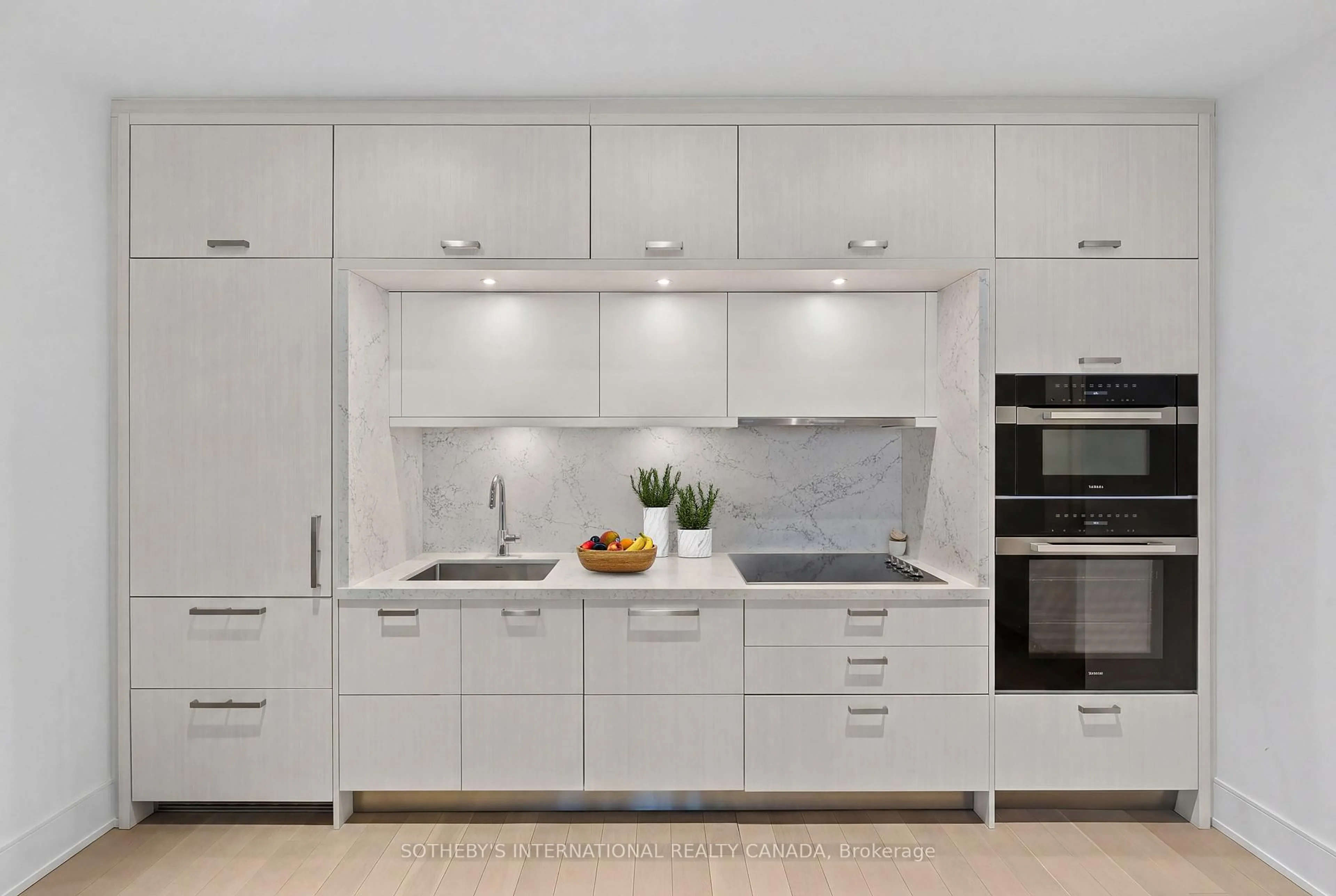 Contemporary kitchen, ceramic/tile floor for 155 Merchants' Wharf #932, Toronto Ontario M5A 0Y4