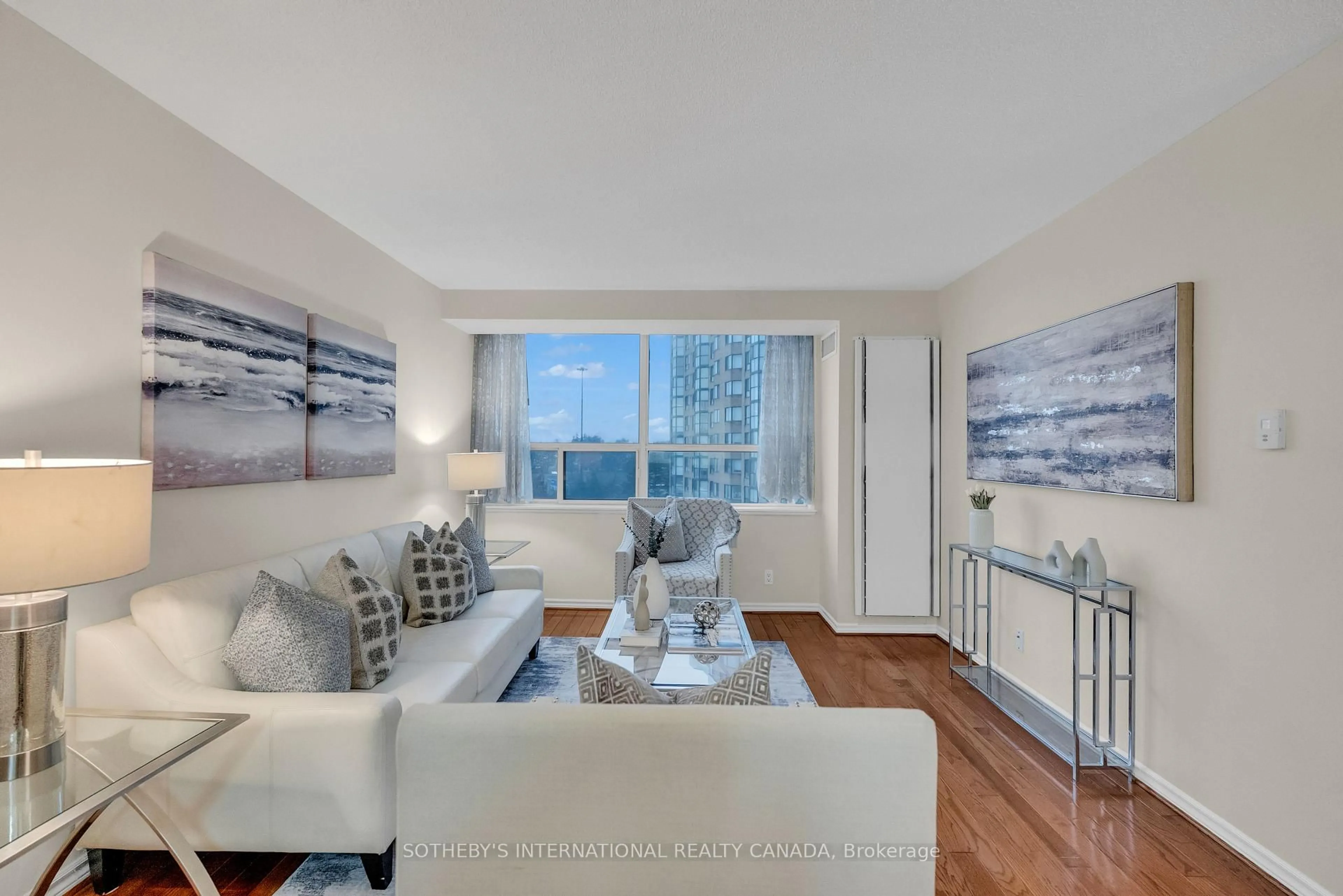 Living room with furniture, unknown for 265 Ridley Blvd #610, Toronto Ontario M5M 4N8