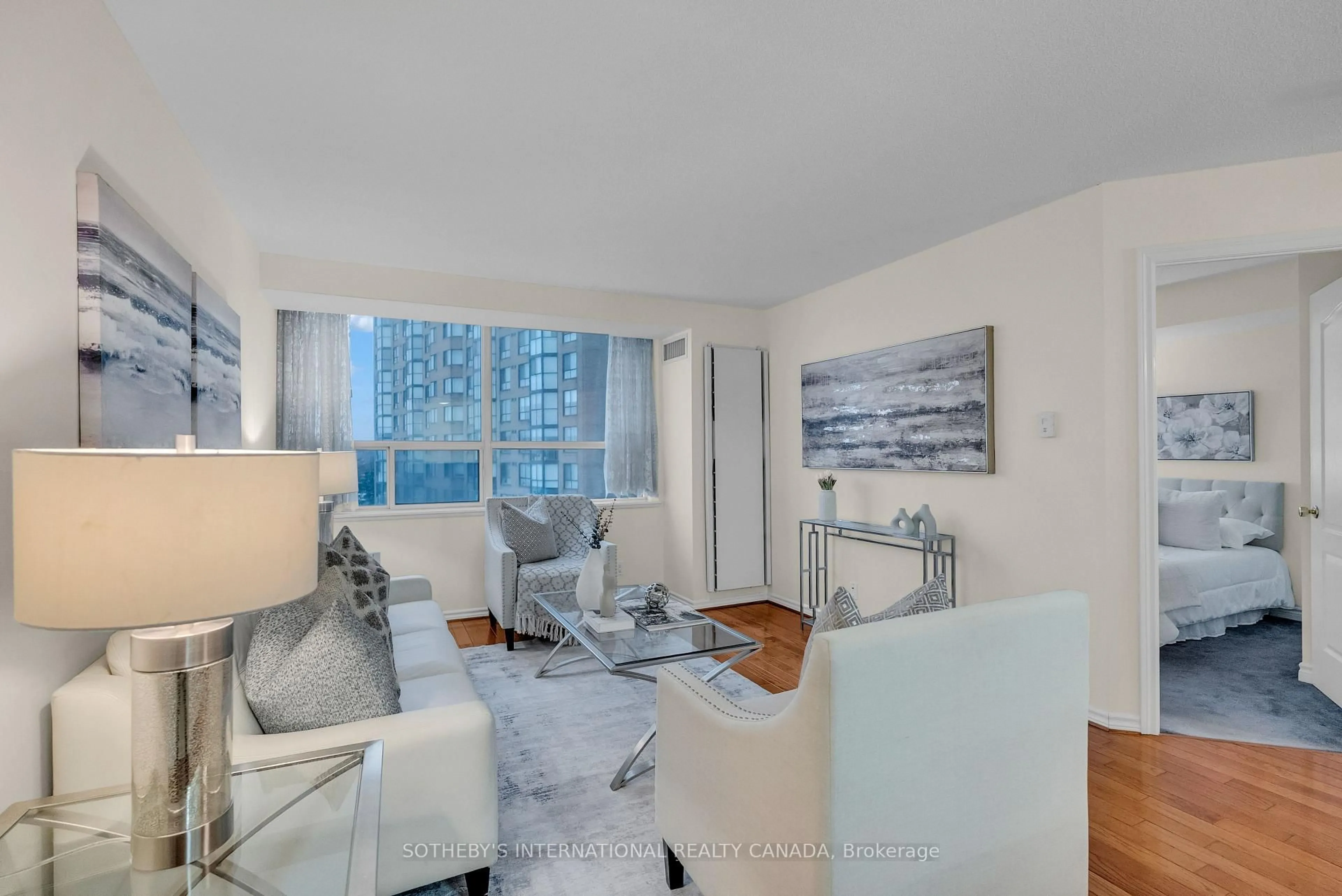 Living room with furniture, unknown for 265 Ridley Blvd #610, Toronto Ontario M5M 4N8