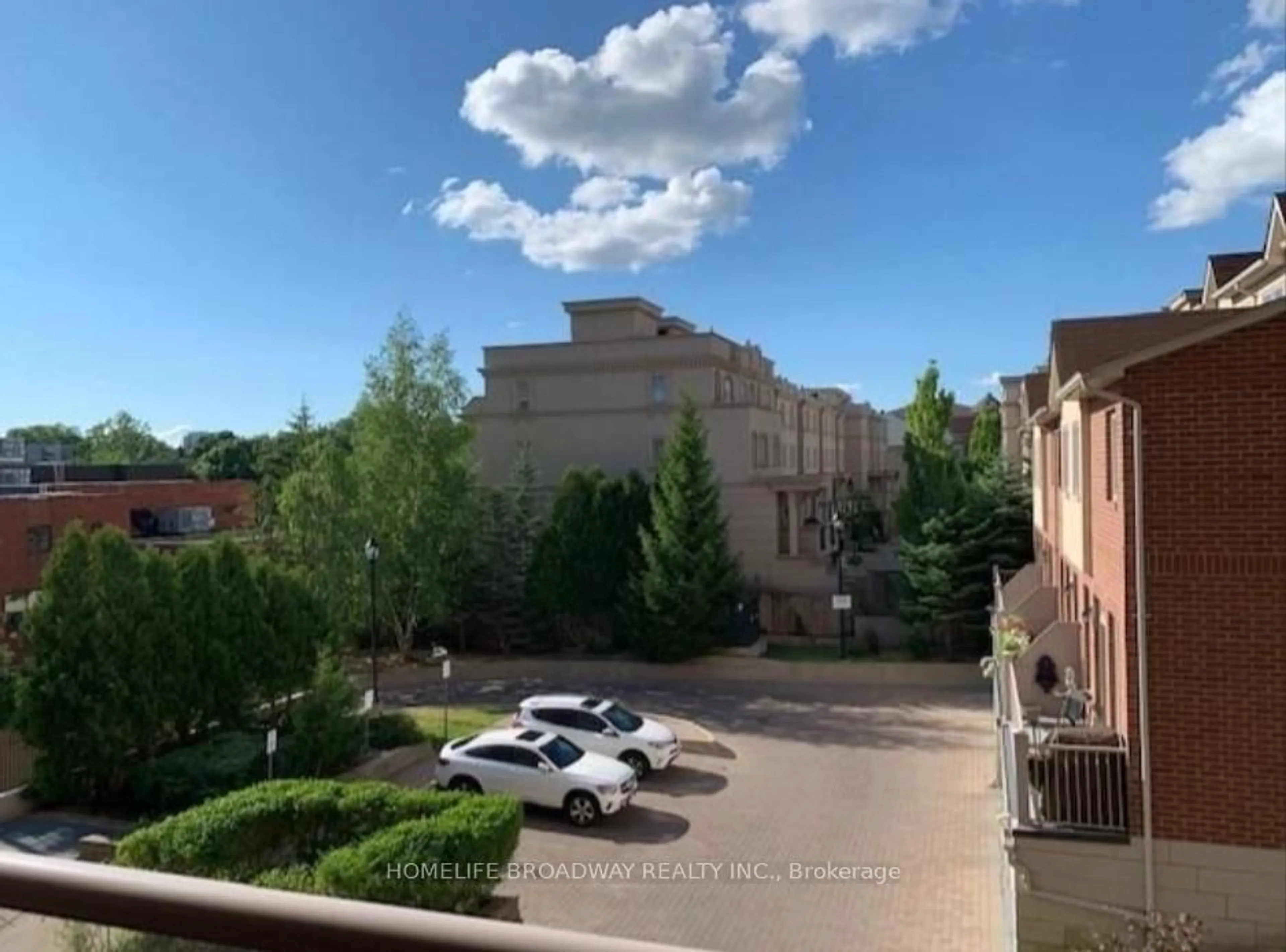 A pic from outside/outdoor area/front of a property/back of a property/a pic from drone, city buildings view from balcony for 2 Clairtrell Rd #315, Toronto Ontario M2N 7H5