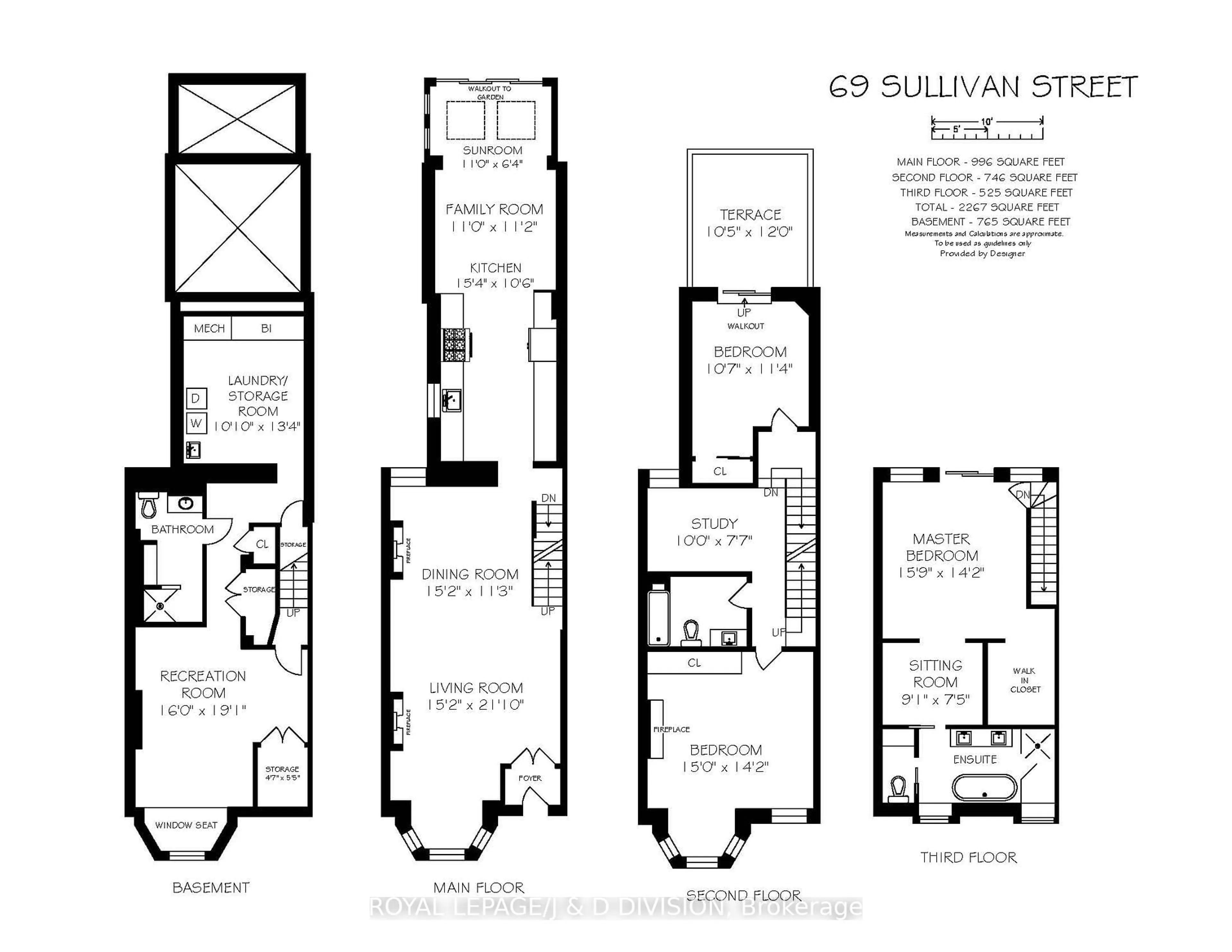 Floor plan for 69 Sullivan St, Toronto Ontario M5T 1C2