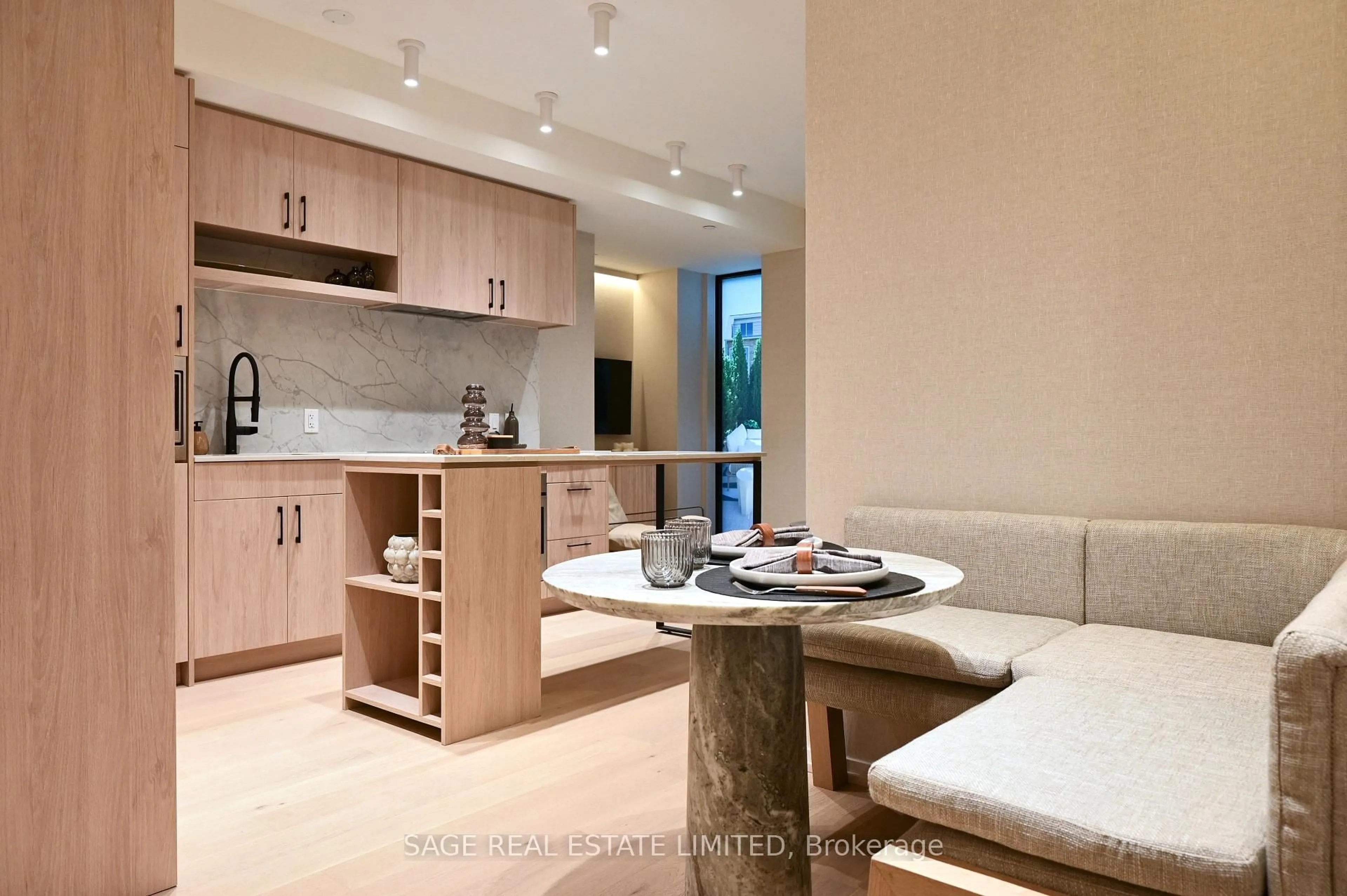 Contemporary kitchen, ceramic/tile floor for 109 Erskine Ave #101, Toronto Ontario M4P 1Y5