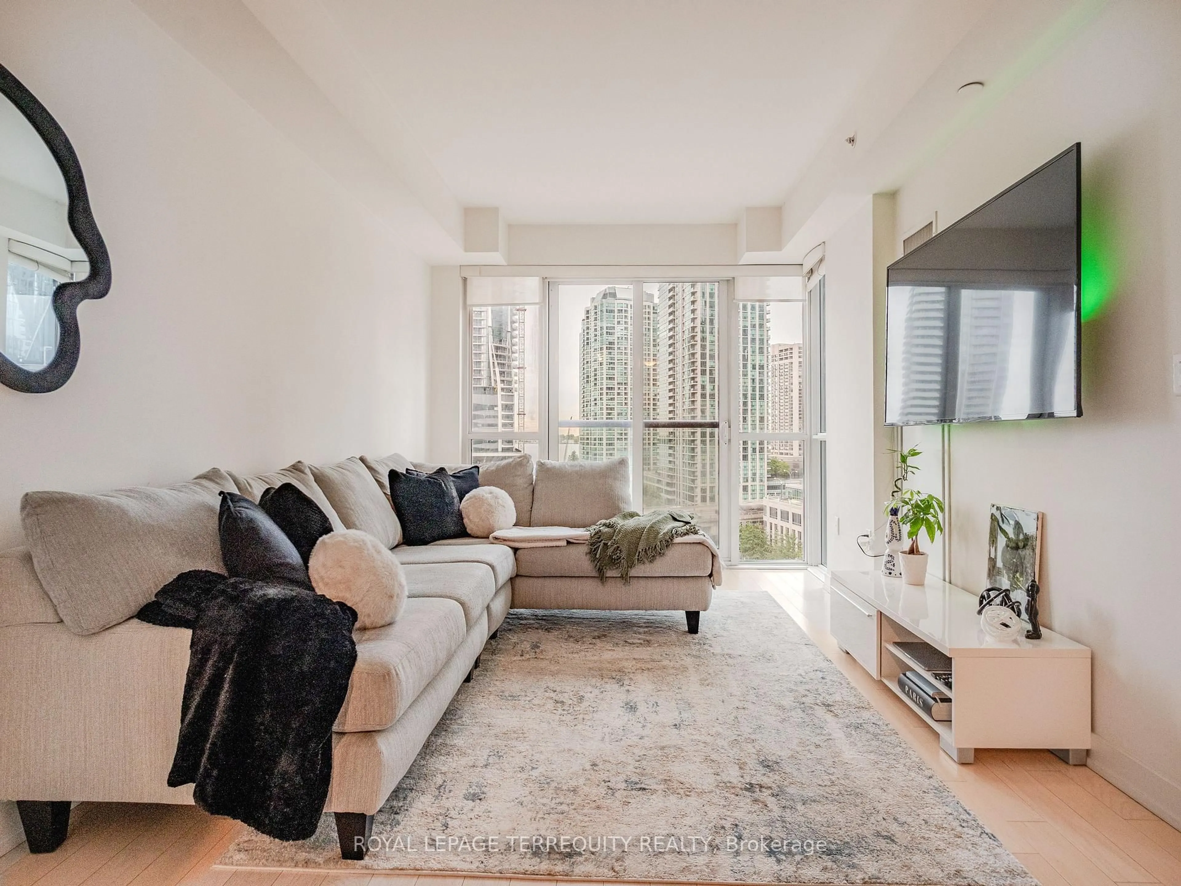 Living room with furniture, unknown for 1 The Esplanade #1009, Toronto Ontario M5E 0A8