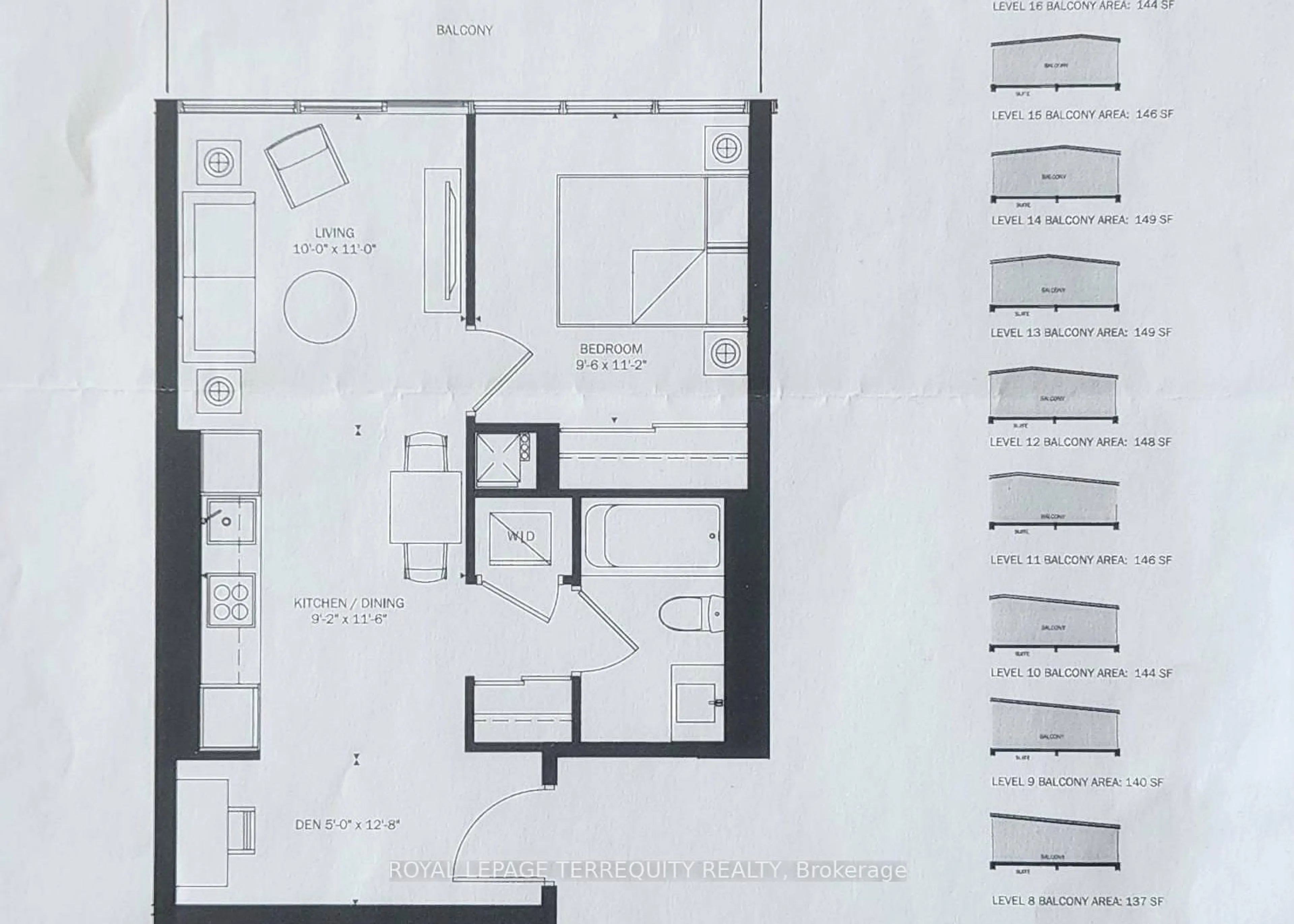 Floor plan for 11 Lillian St #501, Toronto Ontario M4S 0C3