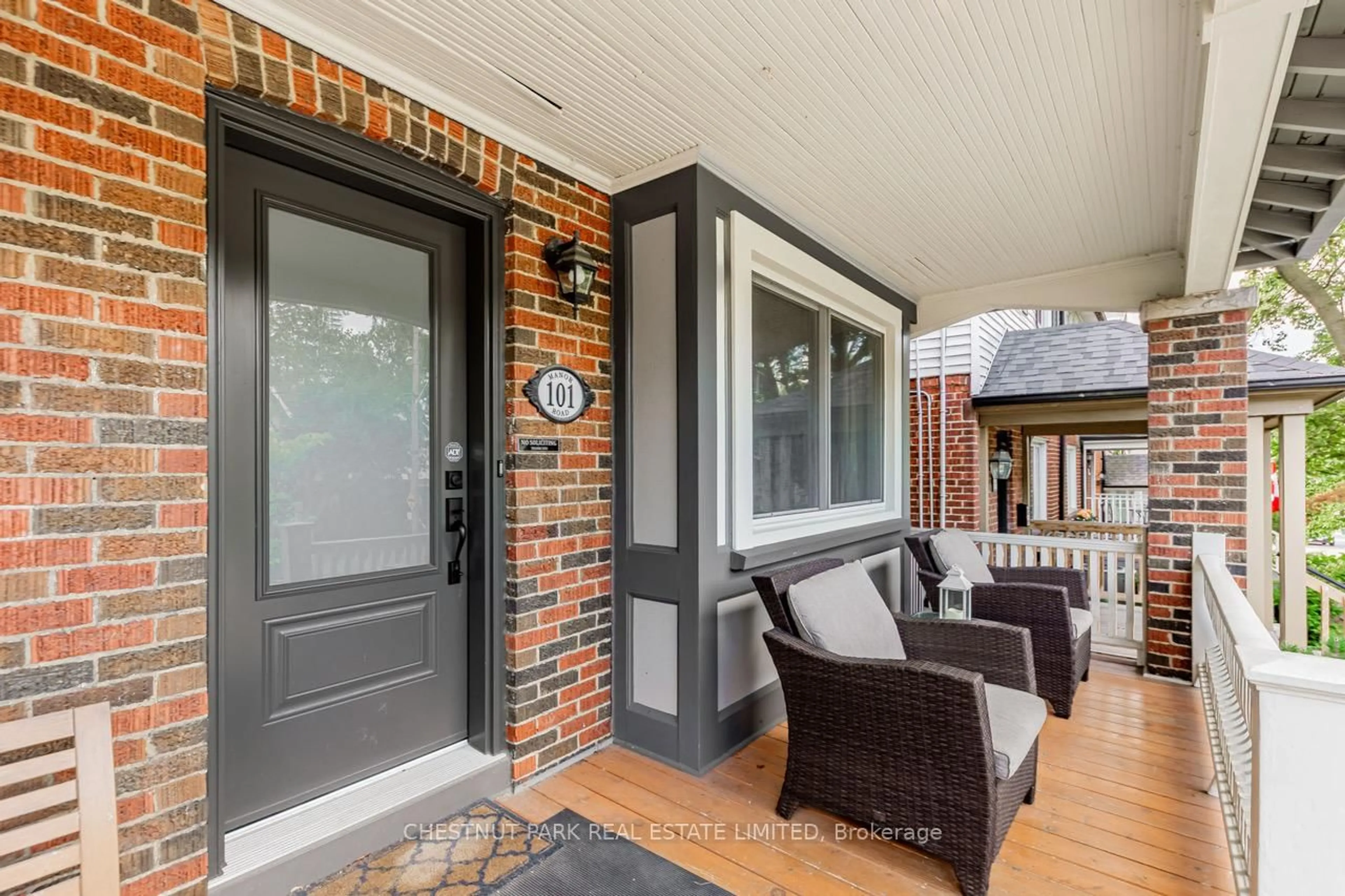 Home with brick exterior material, street for 101 Manor Rd, Toronto Ontario M4S 1R3