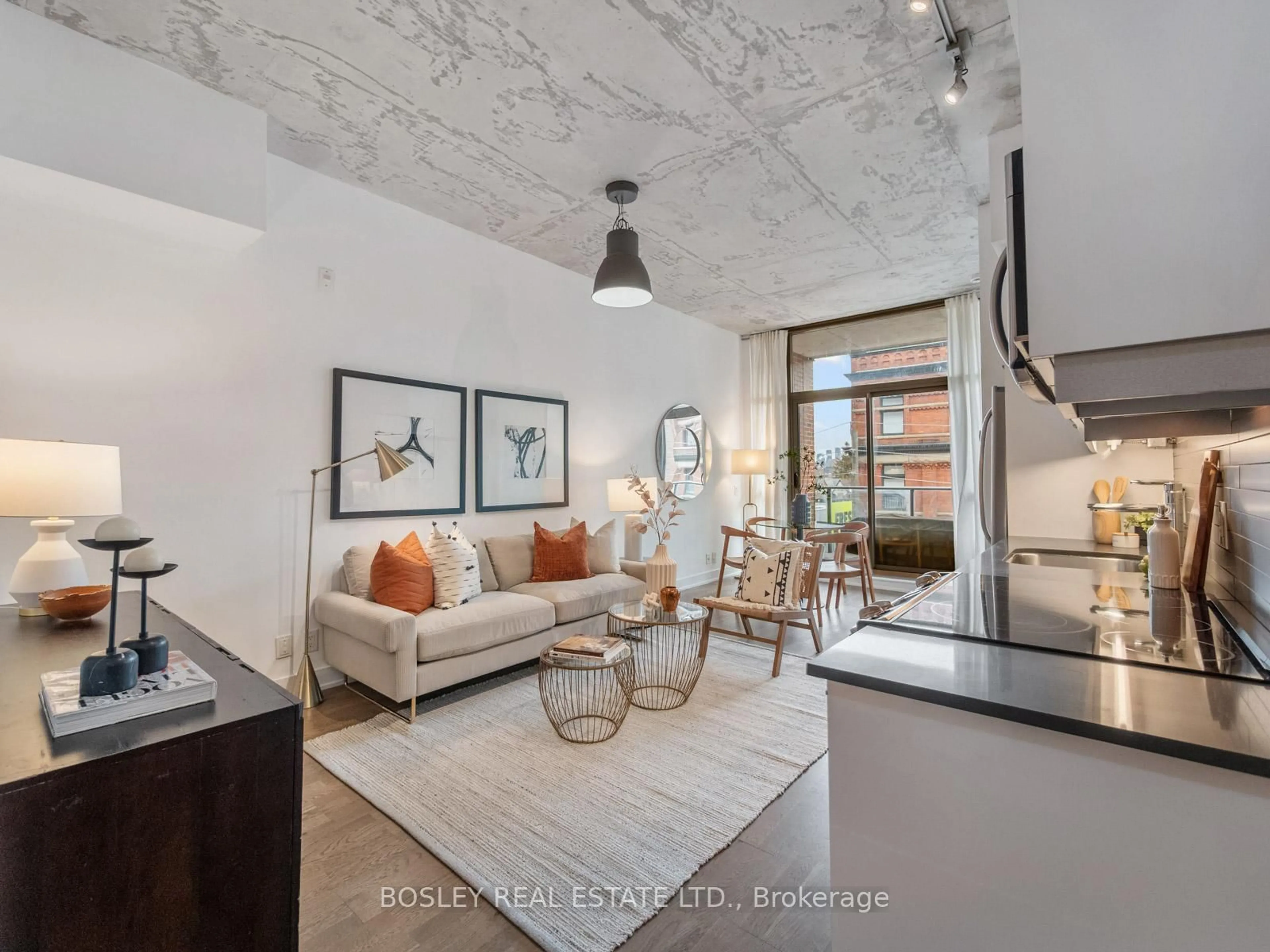 Living room with furniture, unknown for 2 Gladstone Ave #404, Toronto Ontario M6J 0B2