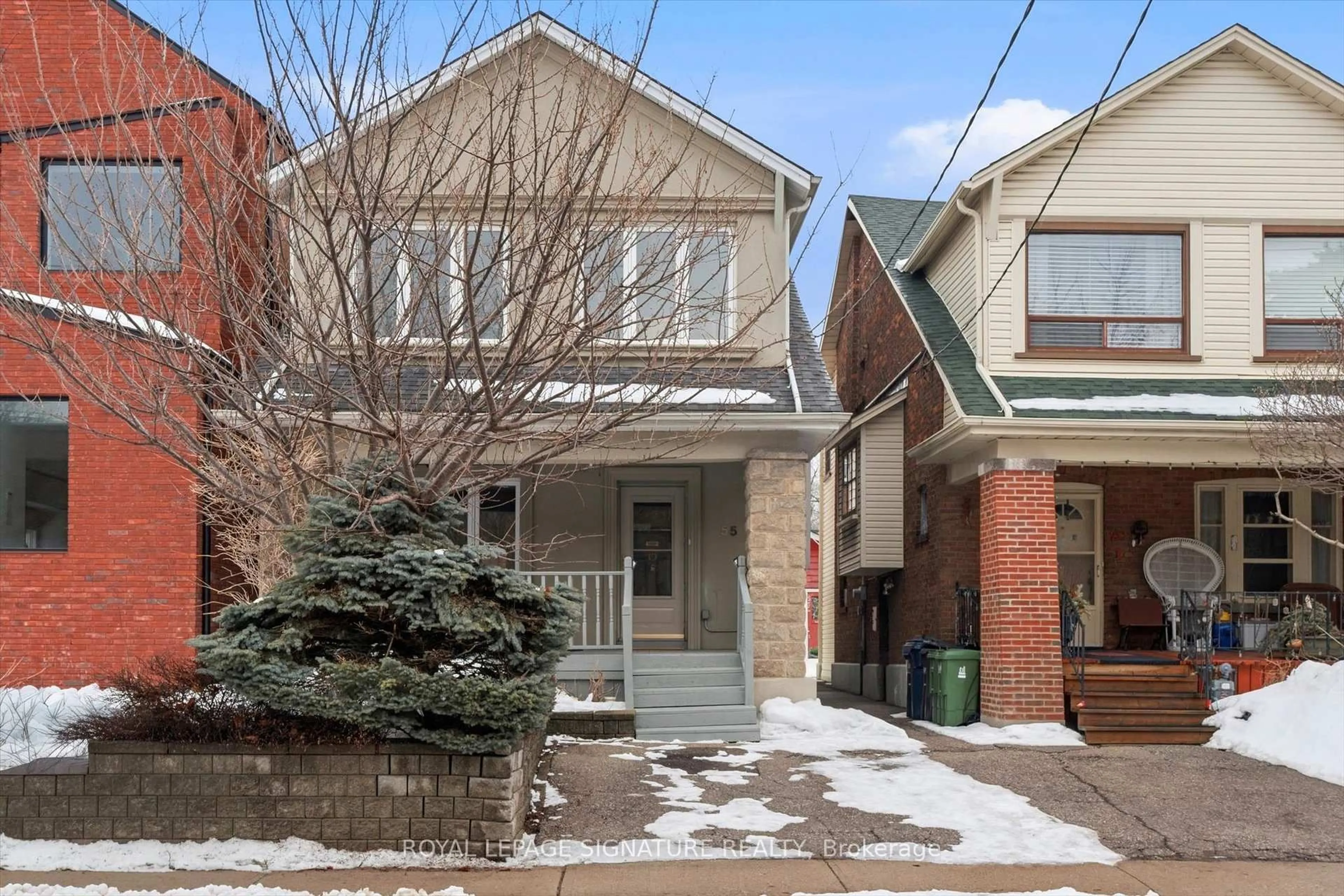 Home with brick exterior material, street for 55 Atlas Ave, Toronto Ontario M6C 3P1