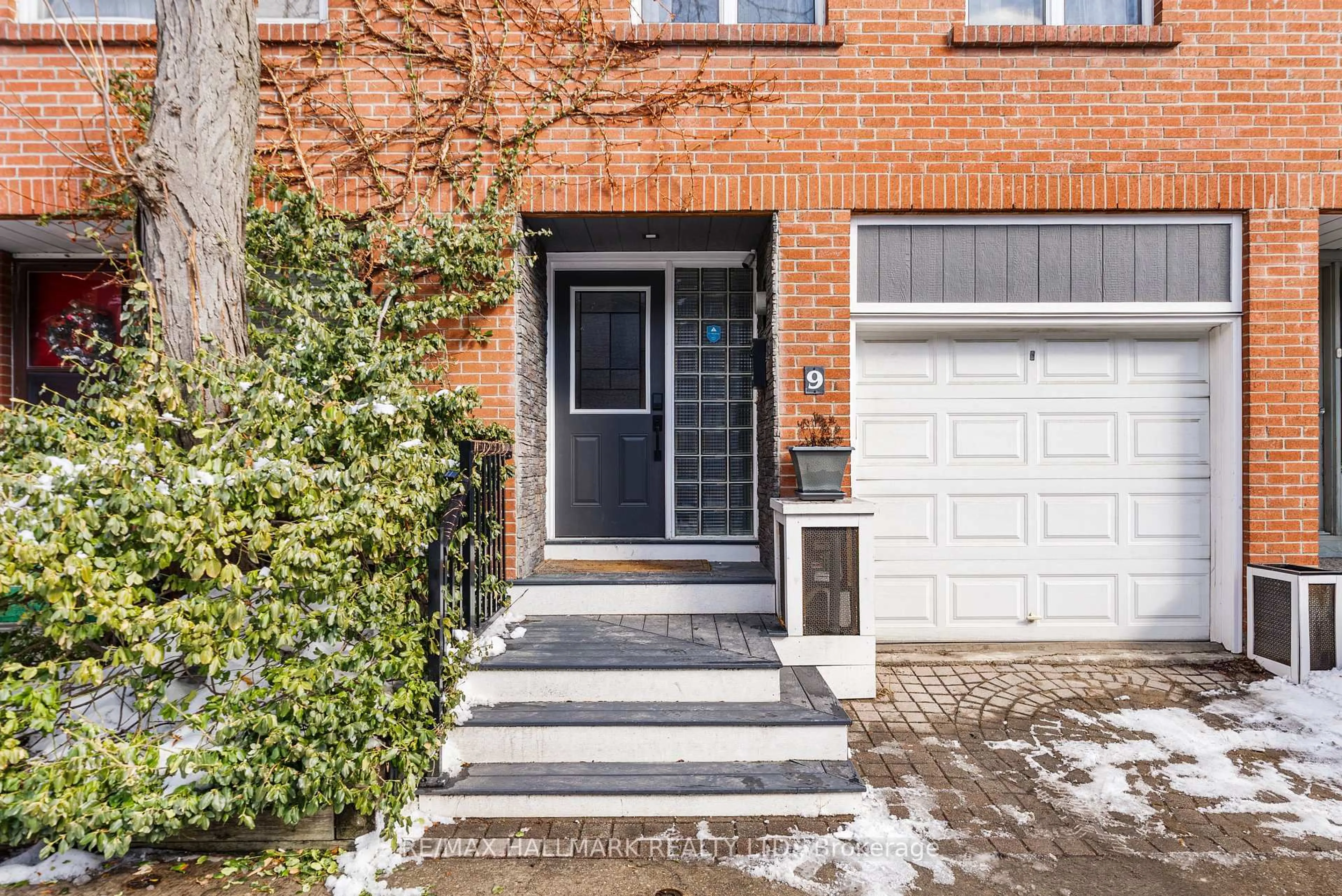 Home with brick exterior material, street for 9 Douville Crt, Toronto Ontario M5A 4E7