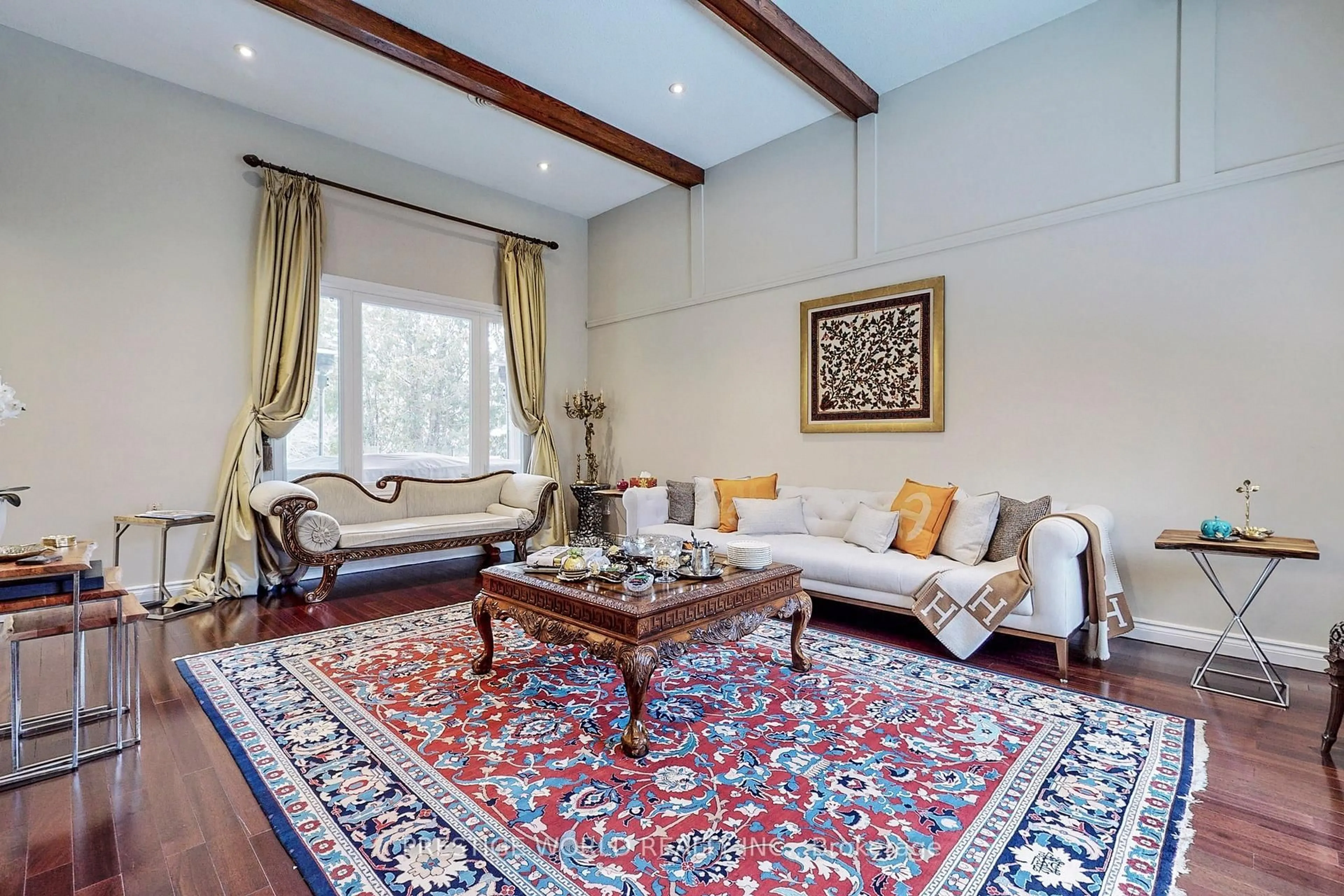 Living room with furniture, carpet floor for 3 Nomad Cres, Toronto Ontario M3B 1S5