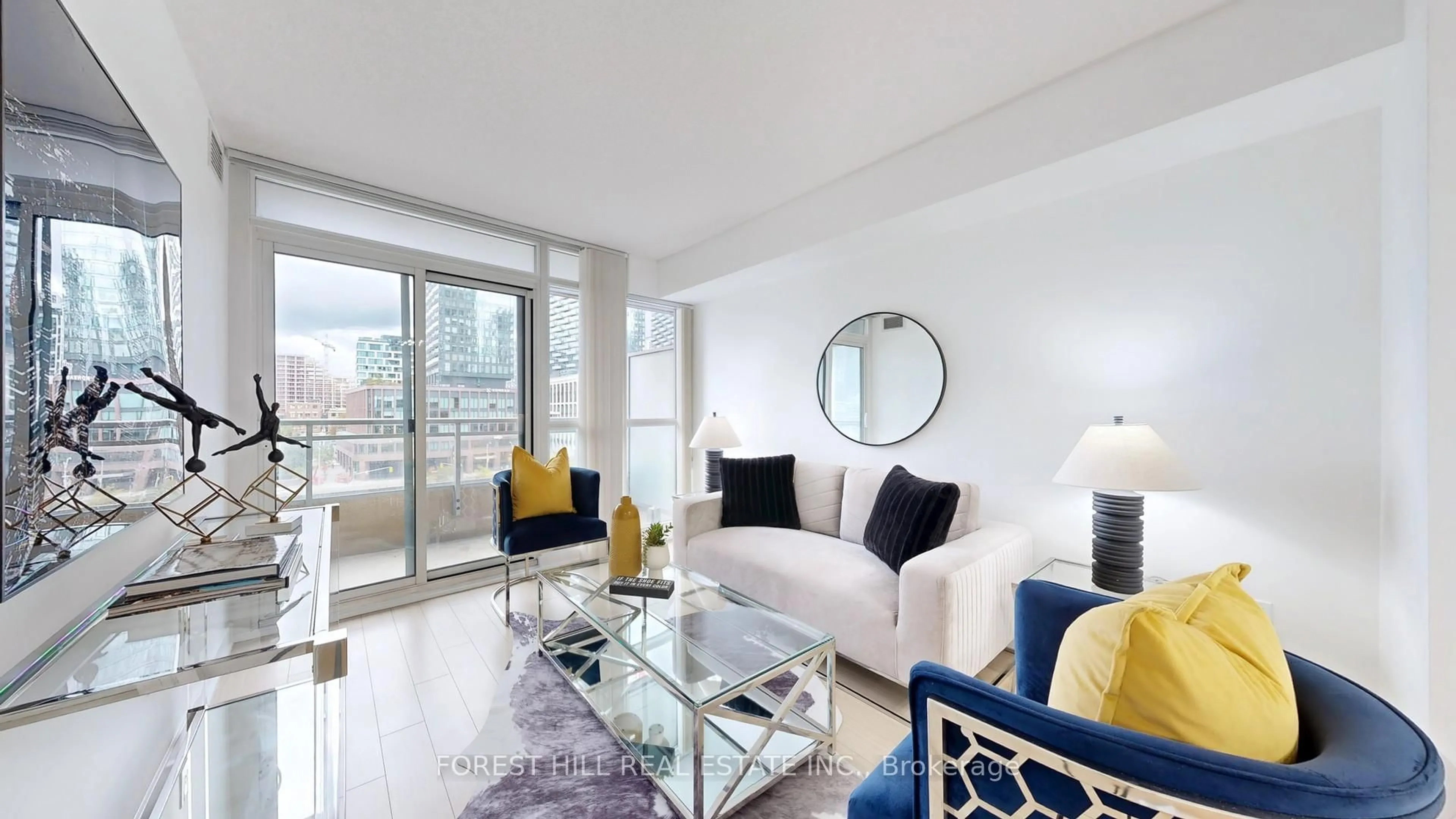 Living room with furniture, unknown for 10 Capreol Crt #743, Toronto Ontario M5V 4B3