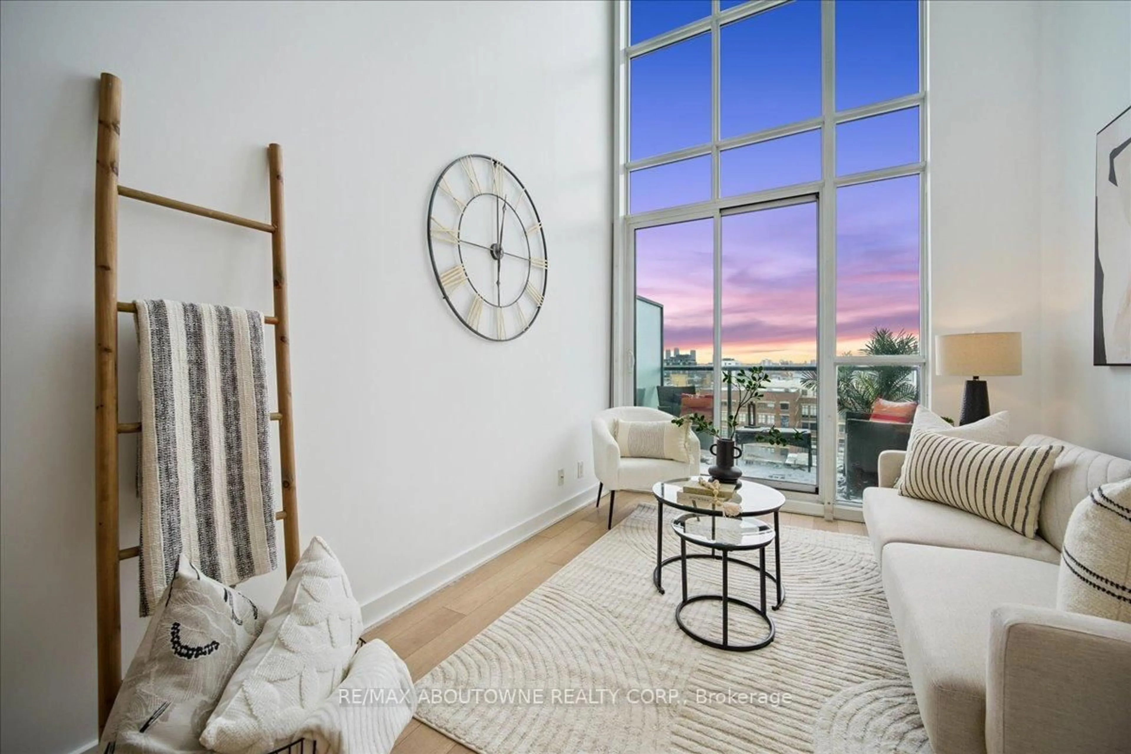 Living room with furniture, unknown for 5 Hanna Ave #717, Toronto Ontario M6K 1W8