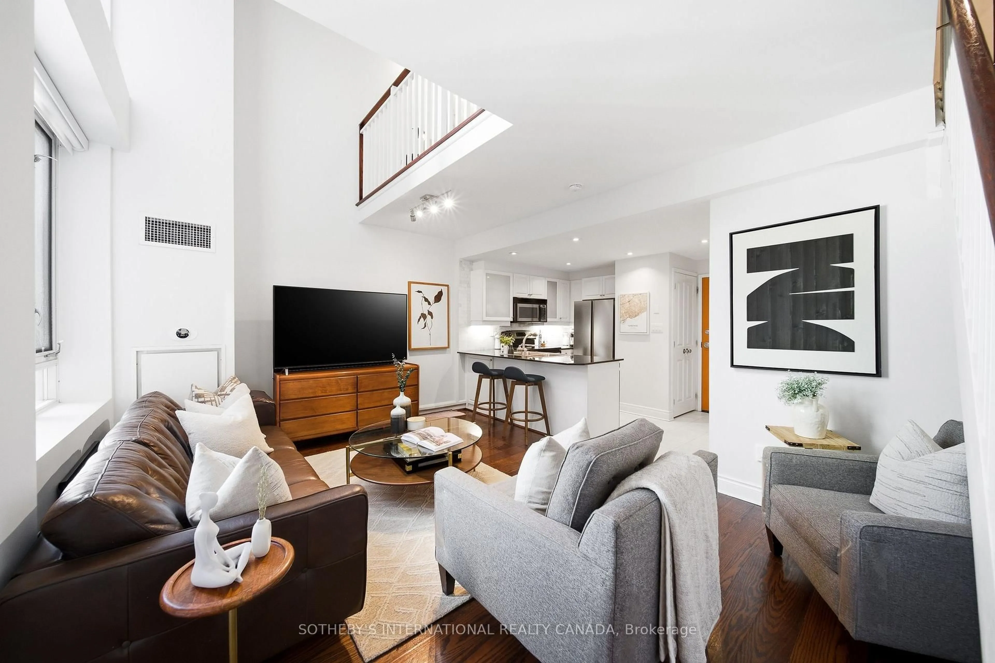 Living room with furniture, unknown for 80 Cumberland St #1507, Toronto Ontario M5R 3V1