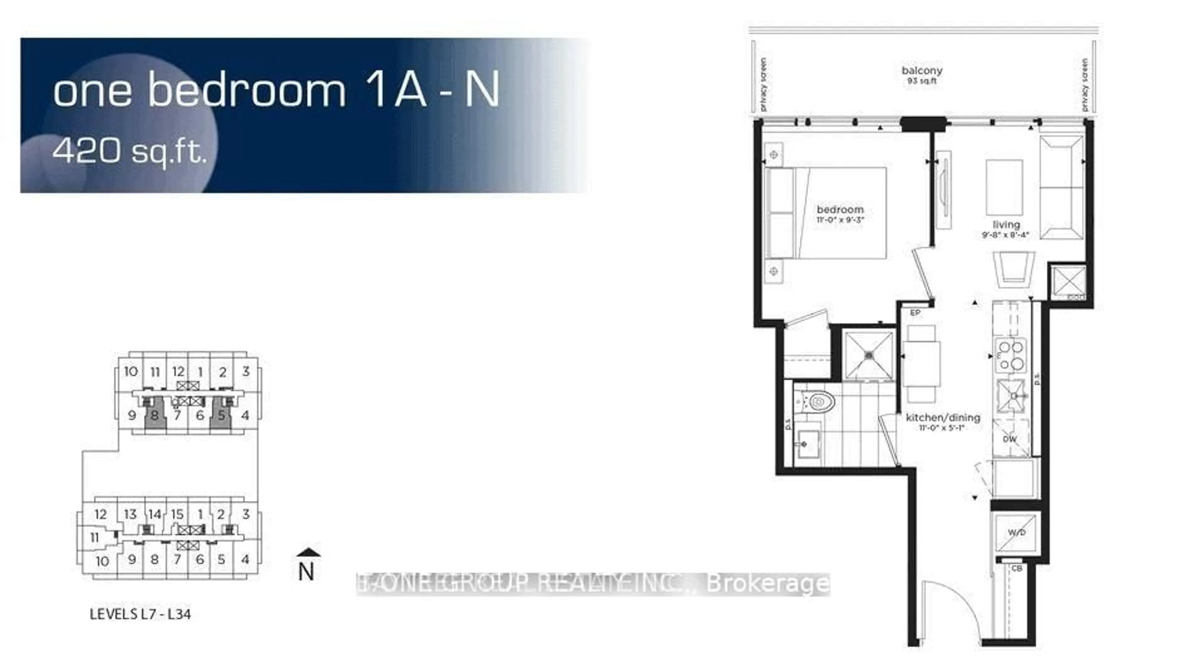 Floor plan for 99 Broadway Ave #2808, Toronto Ontario M4P 0E3