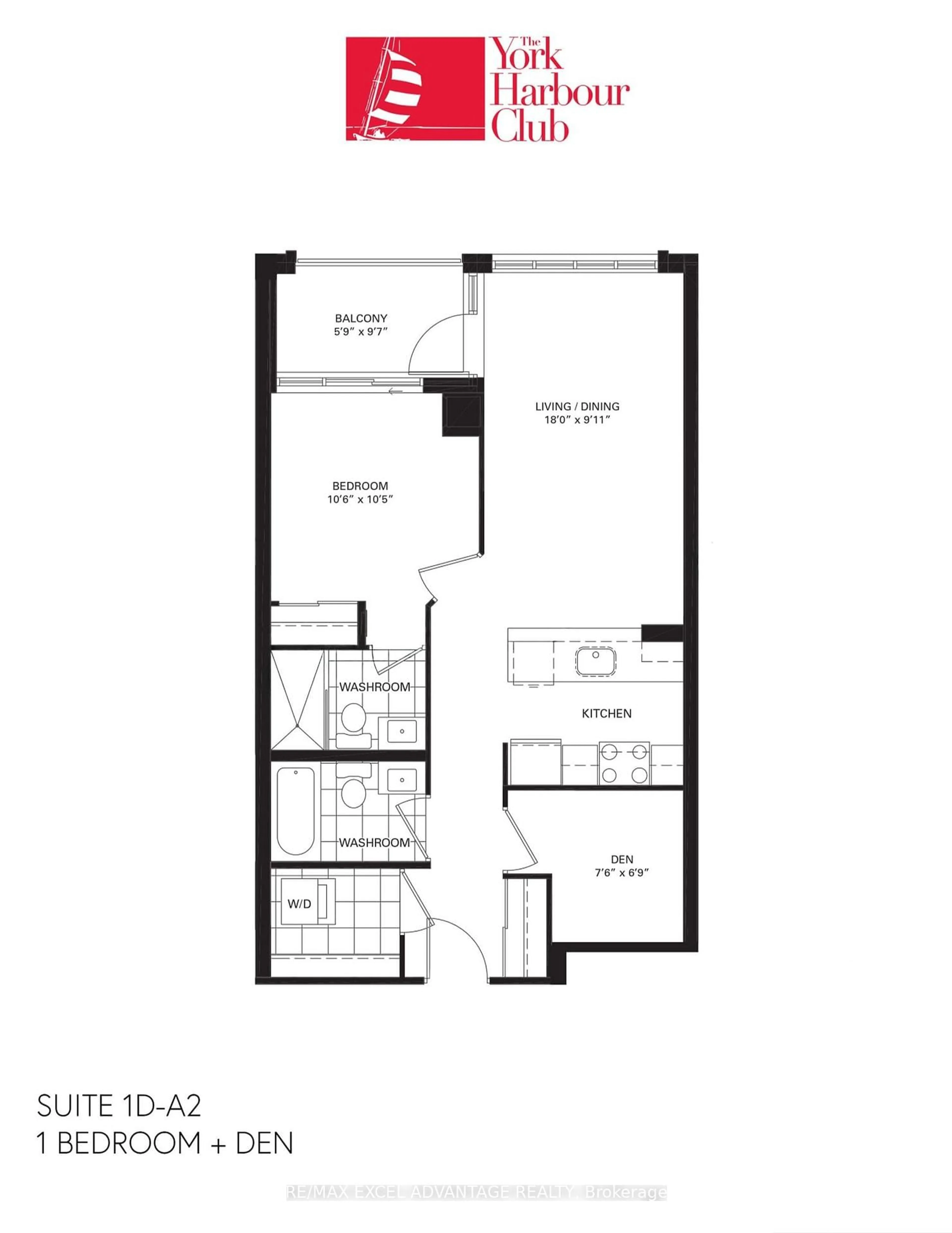 Floor plan for 35 Bastion St #713, Toronto Ontario M5V 0C2