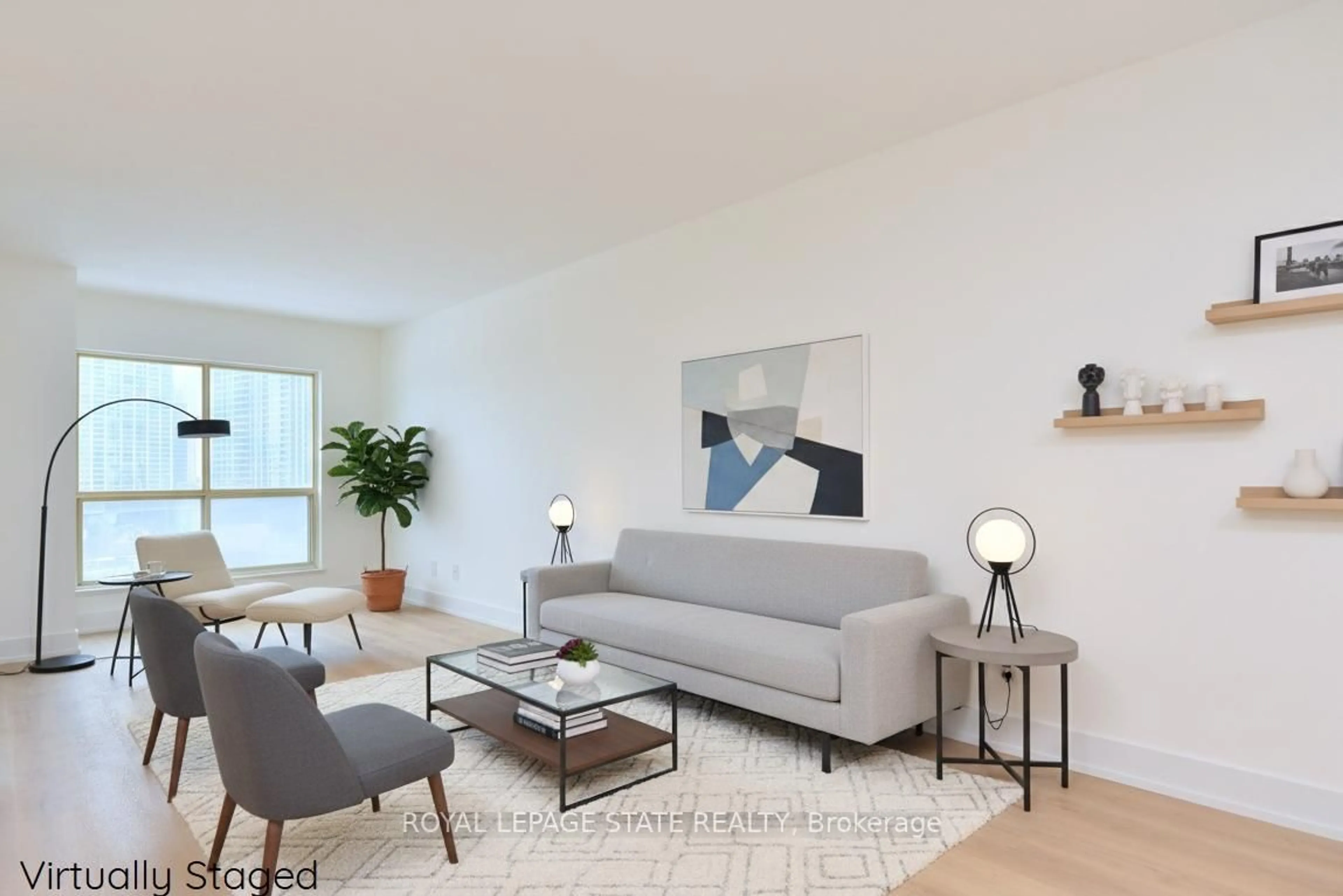 Living room with furniture, unknown for 25 The Esplanade #519, Toronto Ontario M5E 1W5