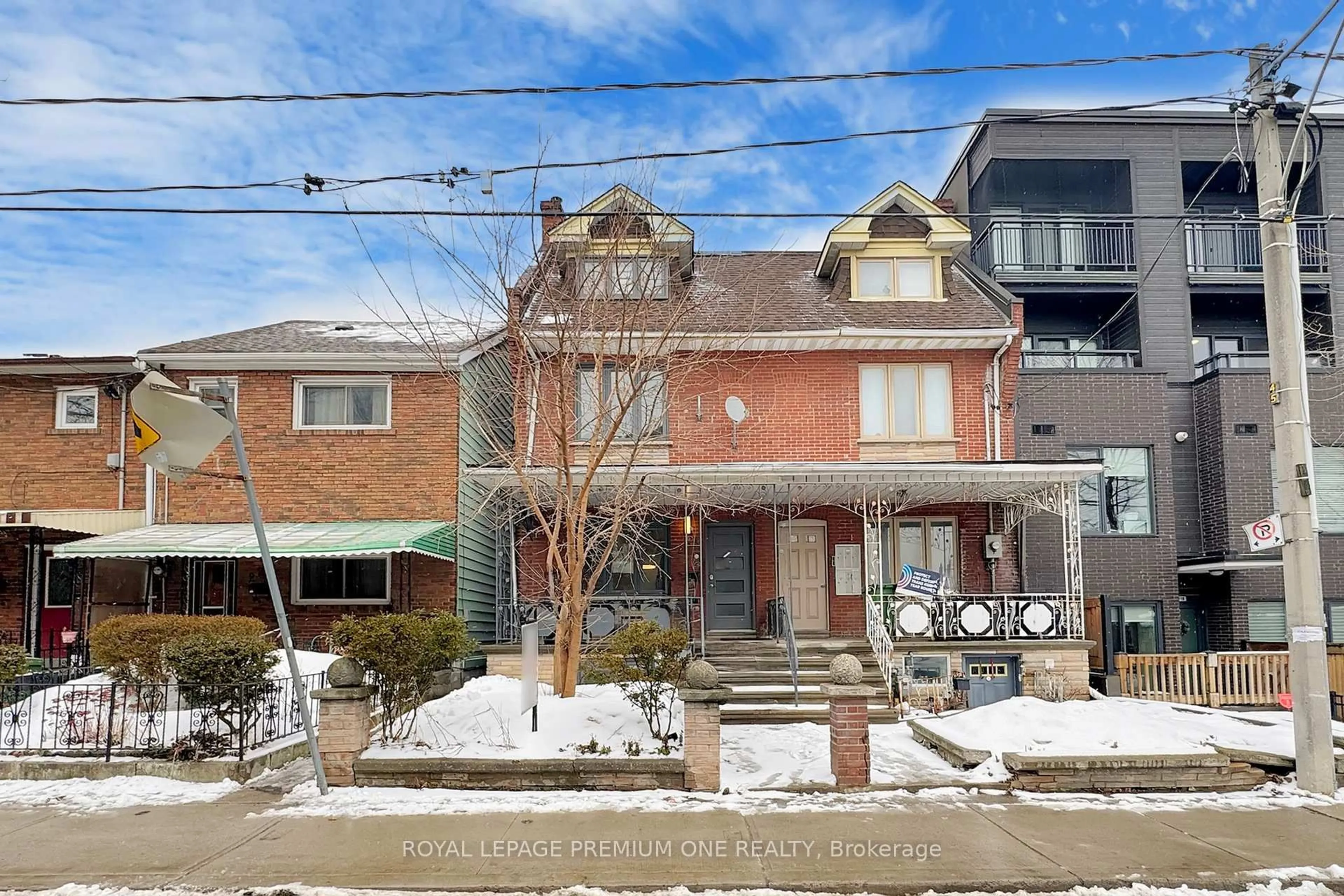 Home with brick exterior material, street for 223 Manning Ave, Toronto Ontario M6J 2K8