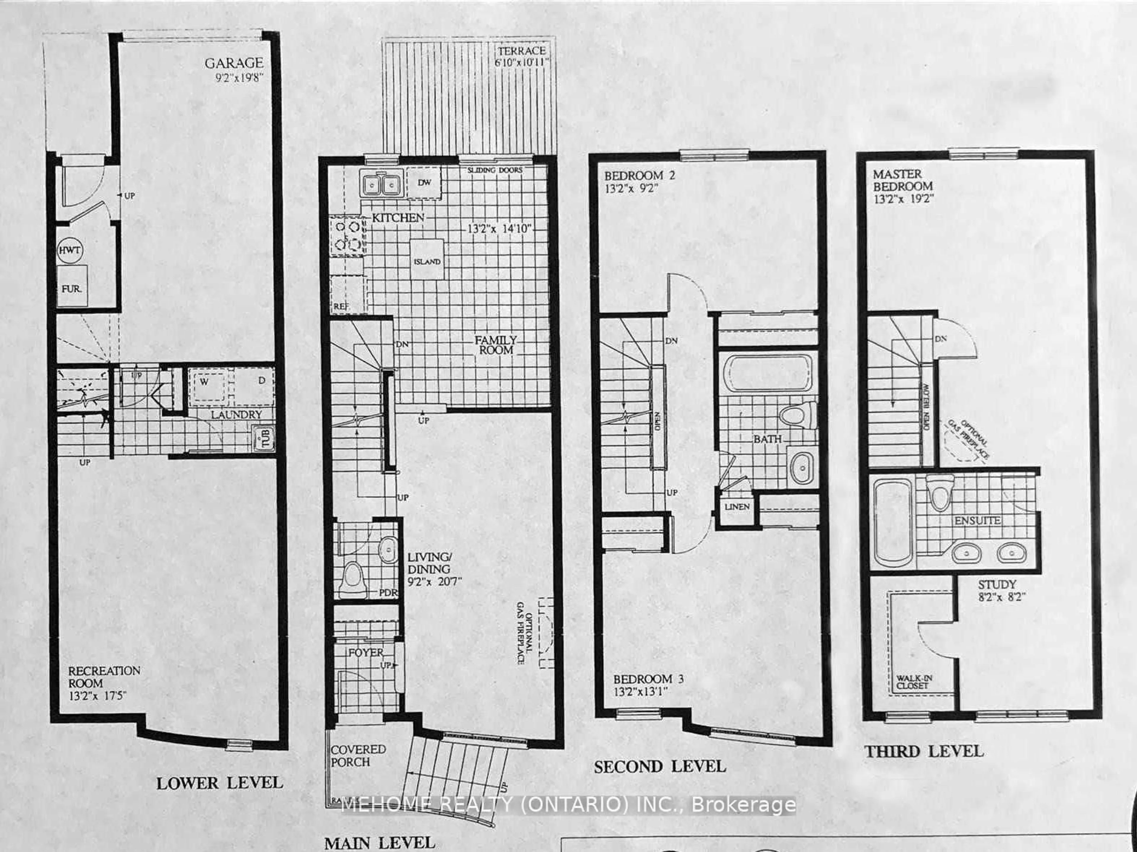 Floor plan for 66J Finch Ave, Toronto Ontario M2N 7G1