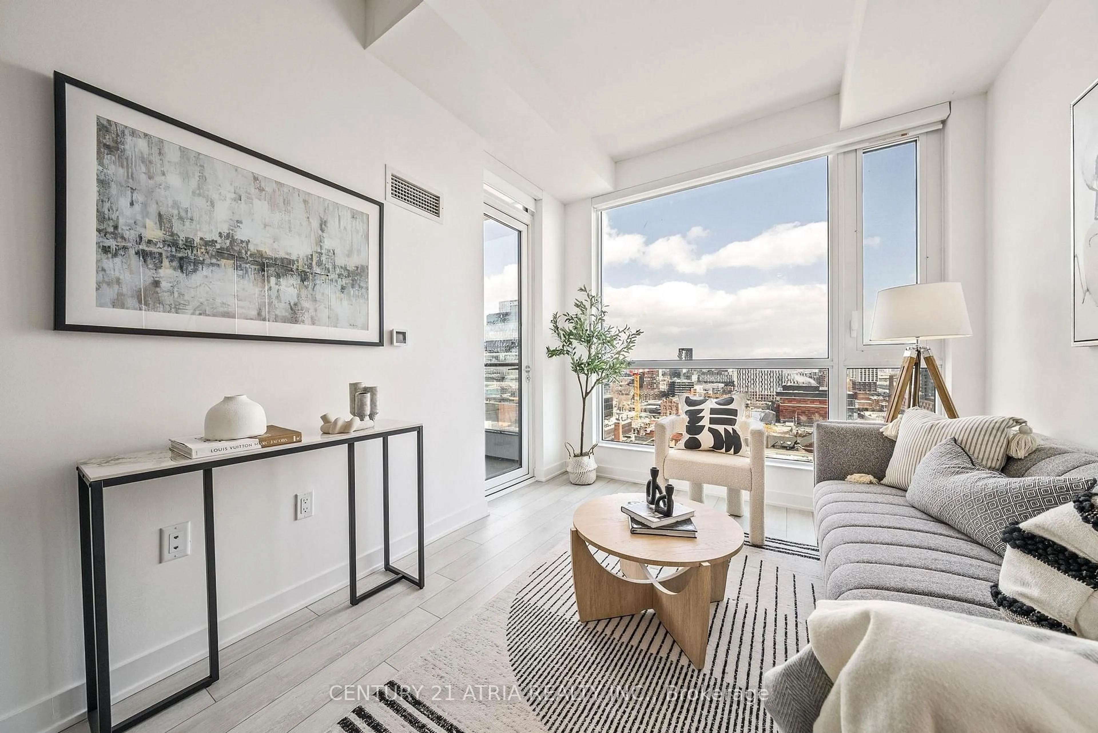 Living room with furniture, unknown for 70 Princess St #1511, Toronto Ontario M5A 0X6