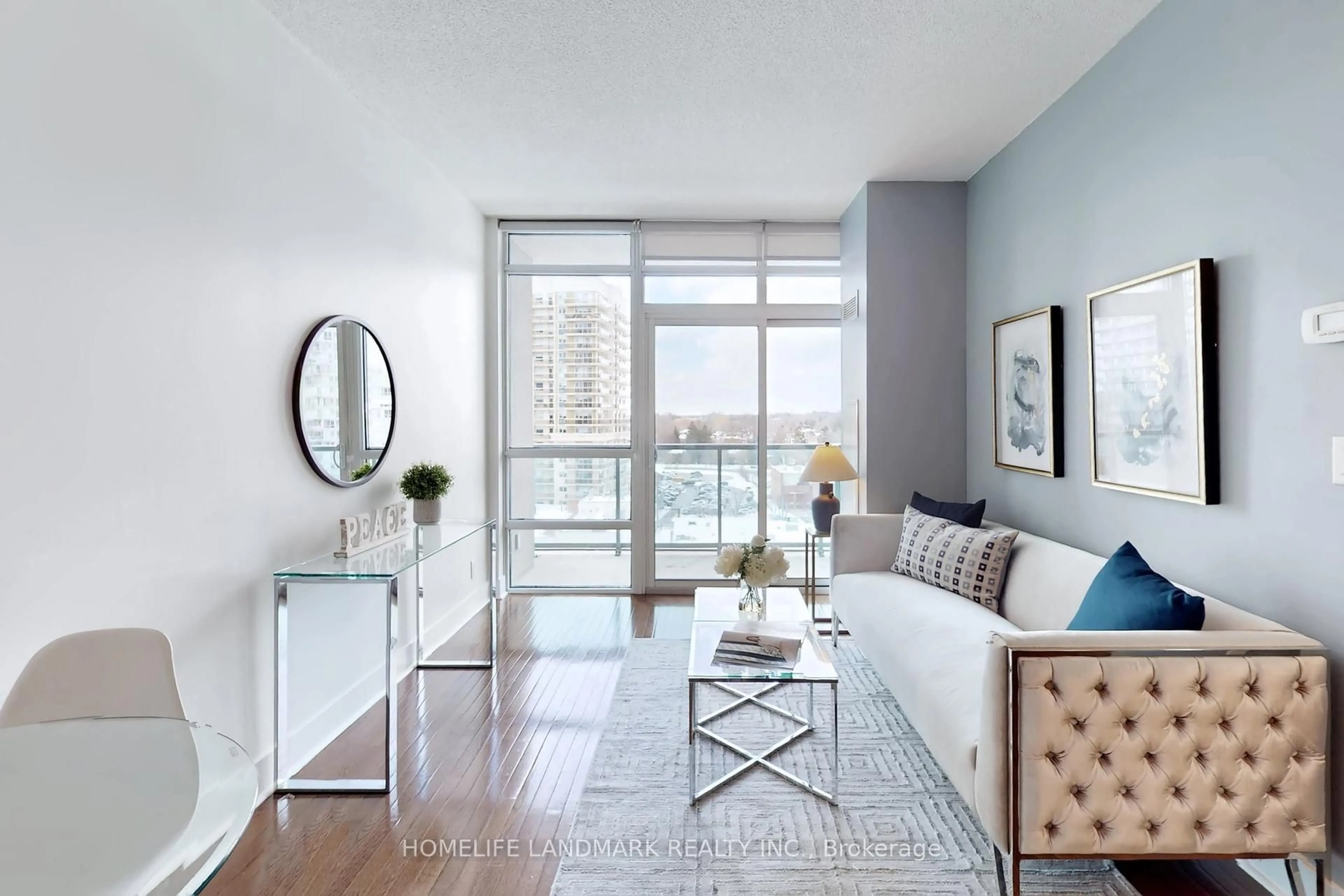 Living room with furniture, unknown for 26 Norton Ave #911, Toronto Ontario M2N 0C6