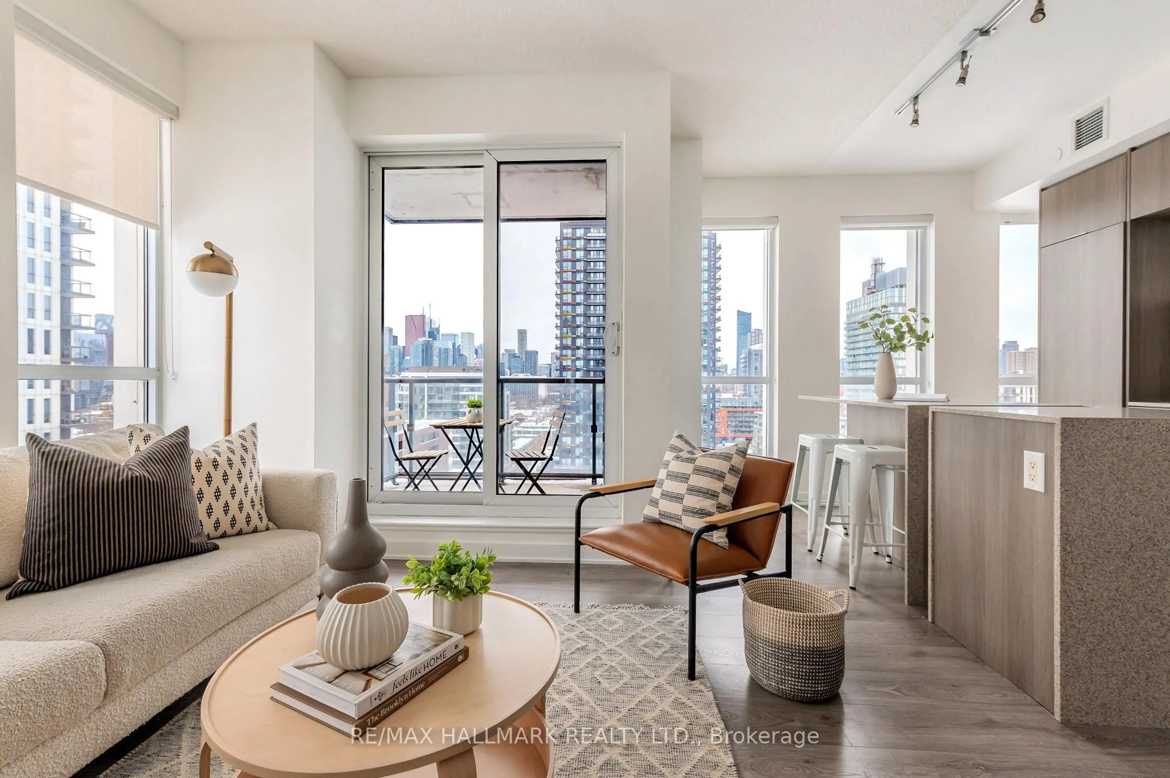 Living room with furniture, unknown for 170 Sumach St #1406, Toronto Ontario M5A 0C3