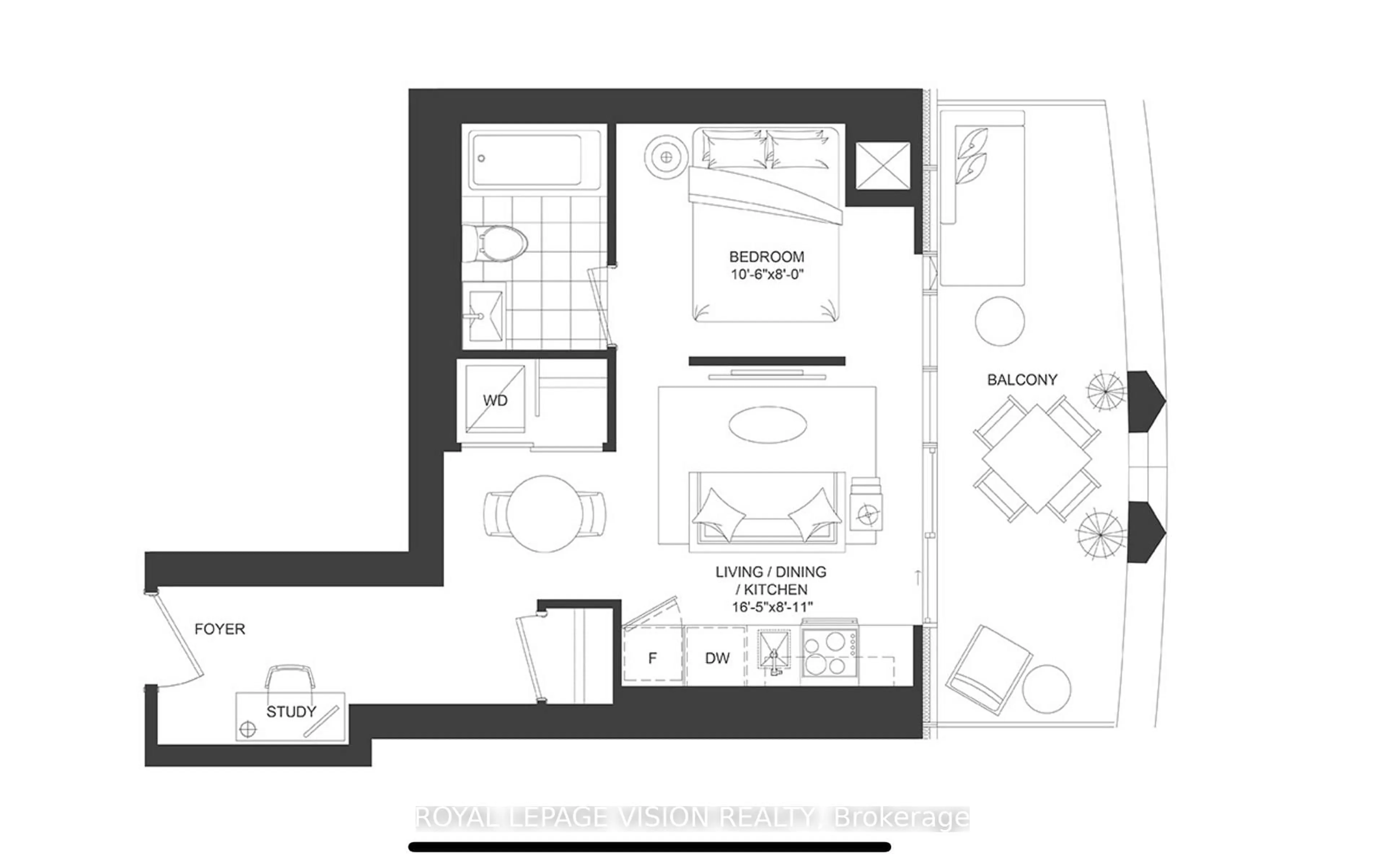 Floor plan for 230 Simcoe St #3113, Toronto Ontario M5T 1T4