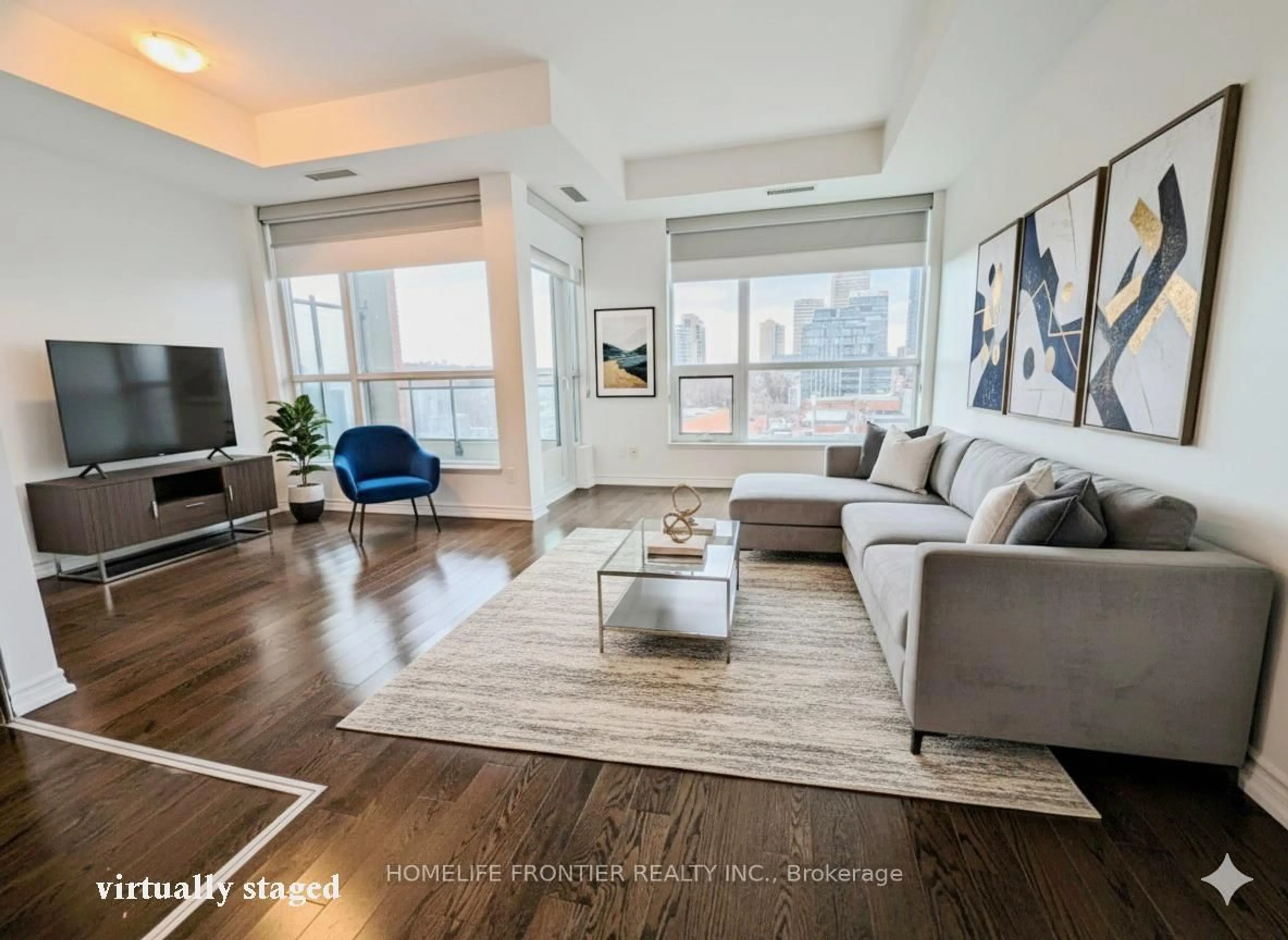 Living room with furniture, unknown for 23 Glebe Rd #614, Toronto Ontario M5P 0A1