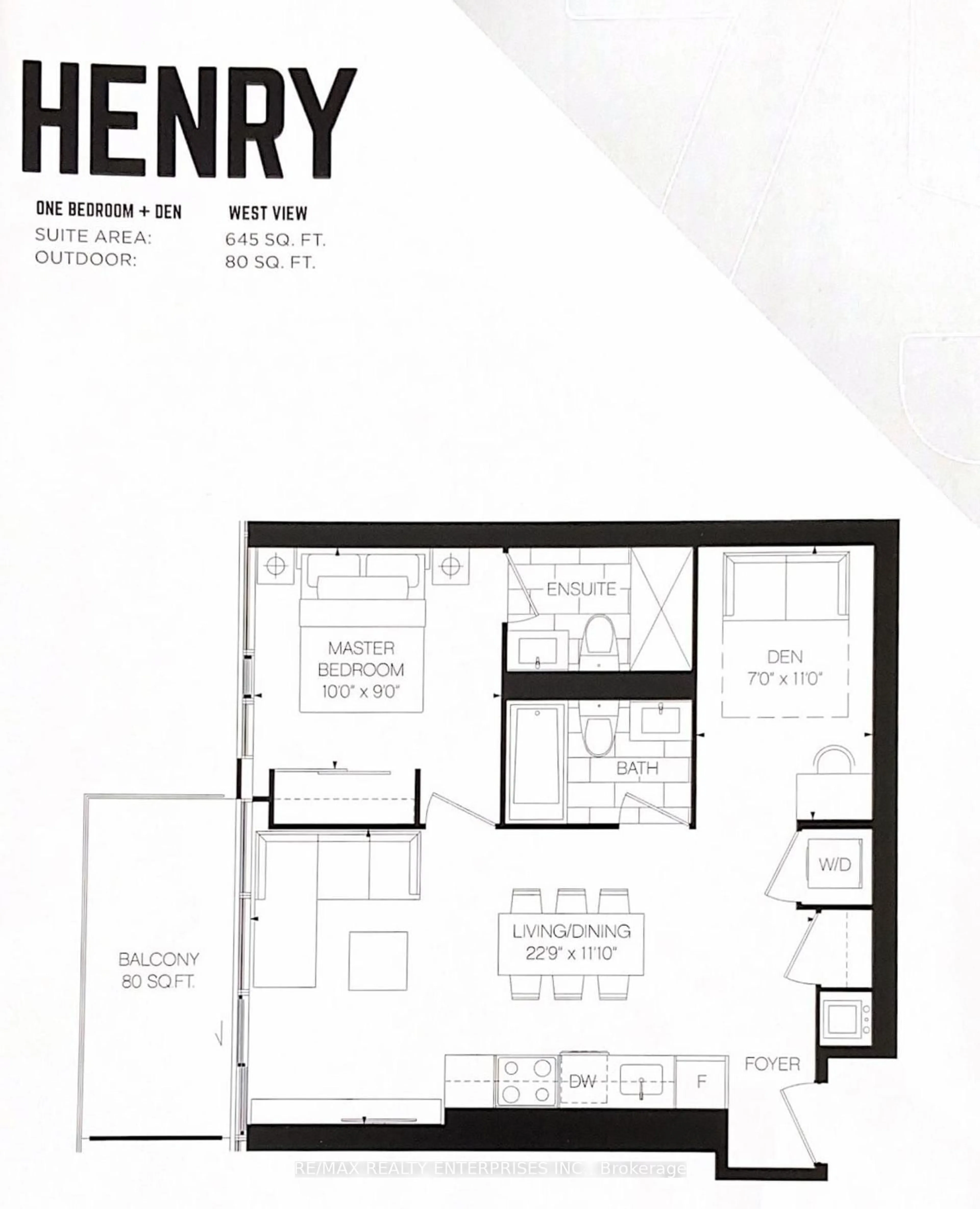 Floor plan for 2a church St #1206, Toronto Ontario M5E 0E1