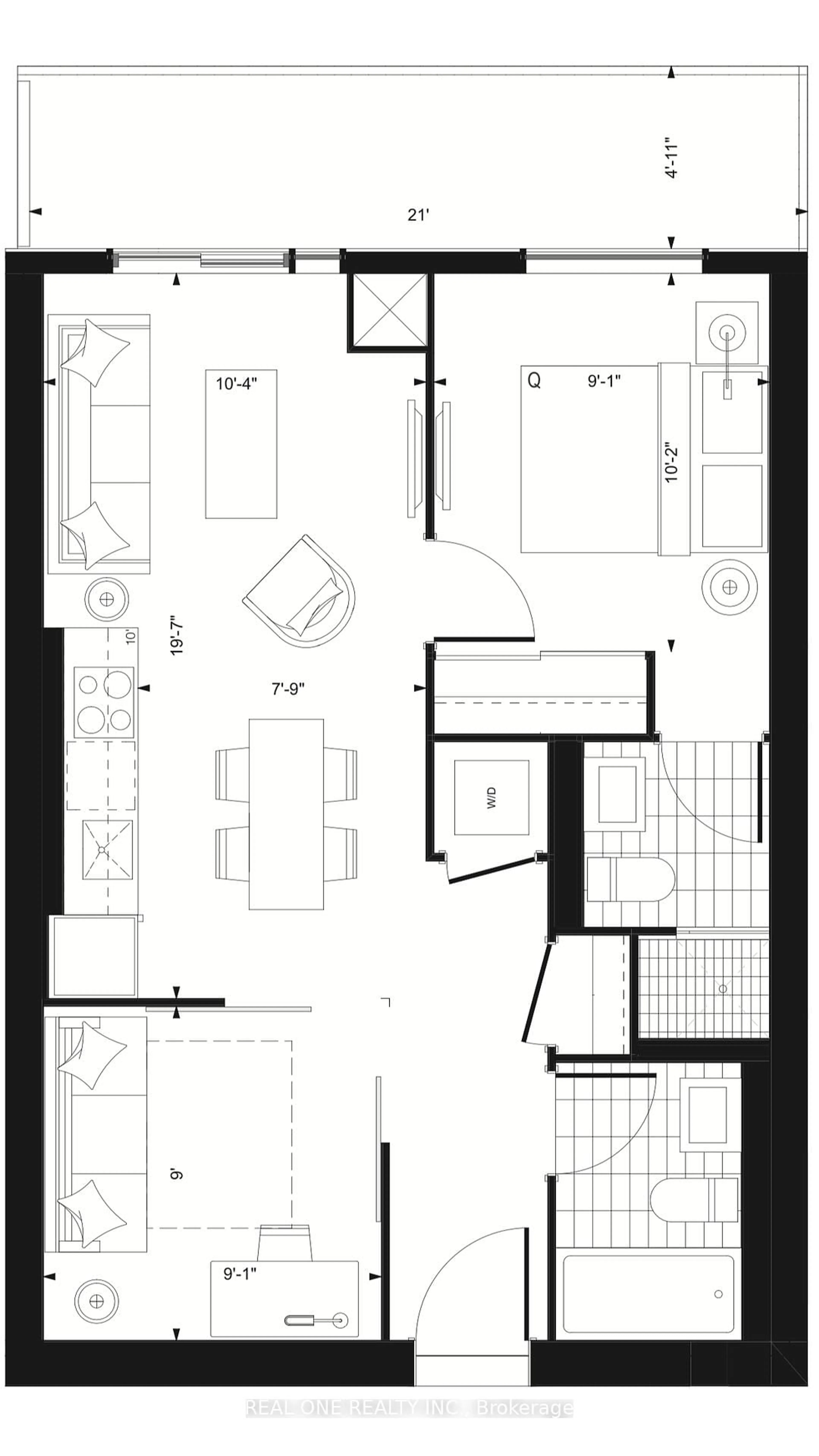 Floor plan for 39 Roehampton Ave #4002, Toronto Ontario M4P 0G1